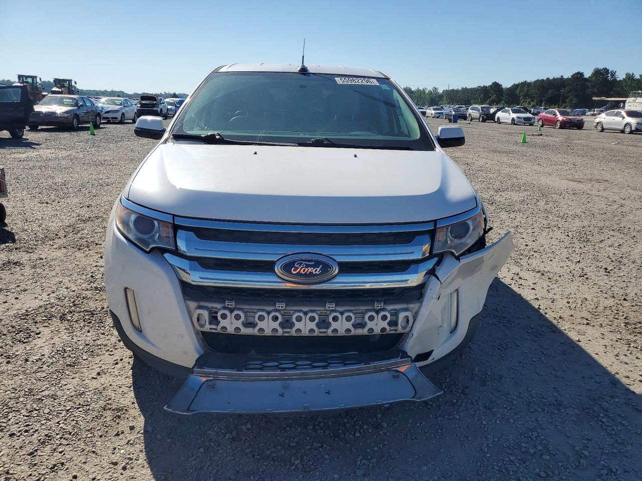 2014 Ford Edge Sel White vin: 2FMDK3JCXEBA98638