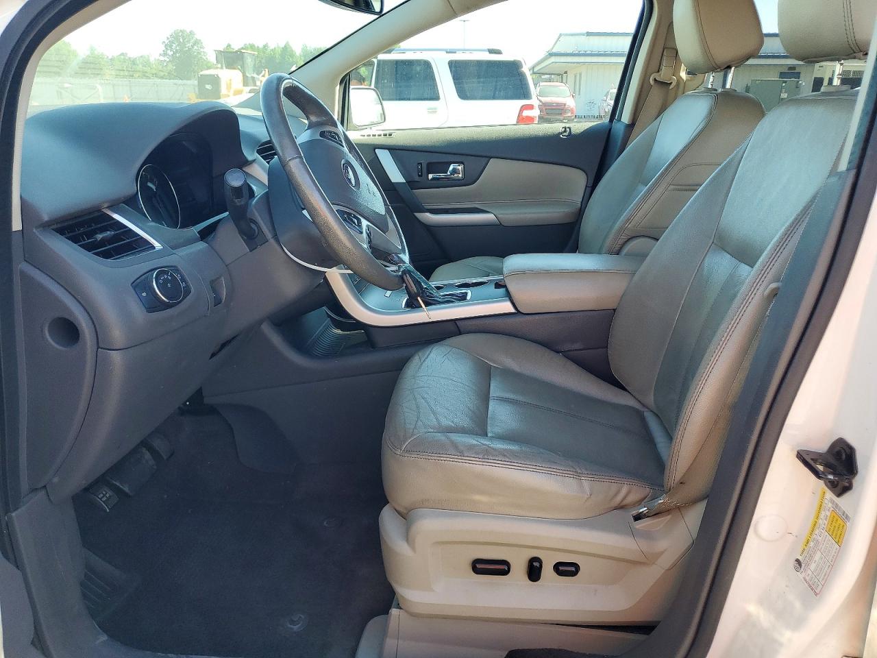 2014 Ford Edge Sel White vin: 2FMDK3JCXEBA98638