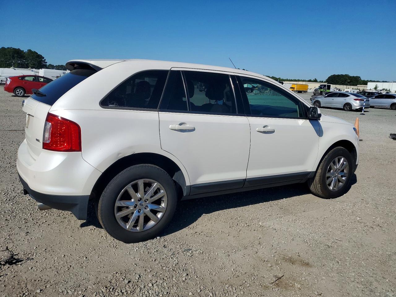 2014 Ford Edge Sel White vin: 2FMDK3JCXEBA98638