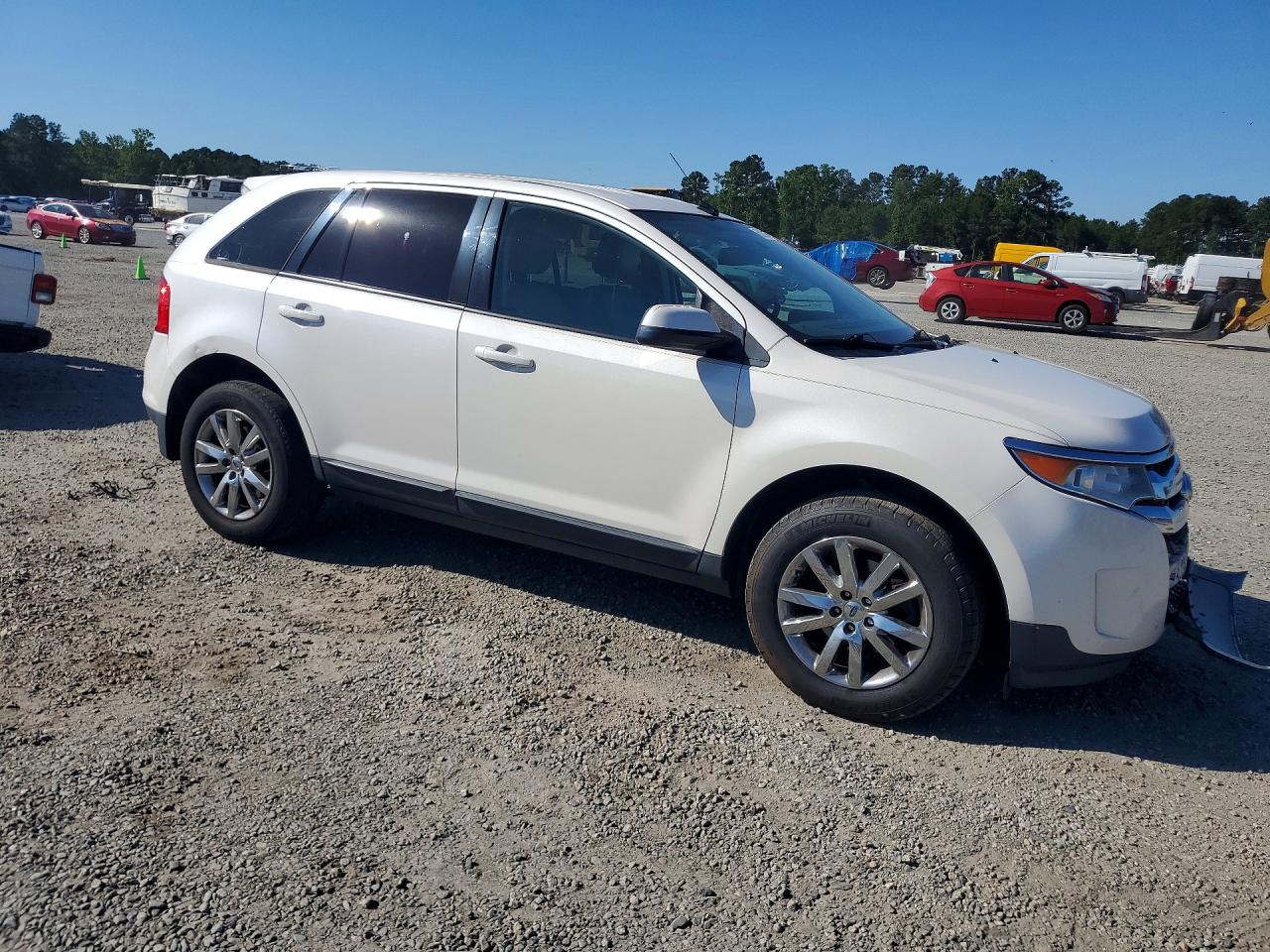 2014 Ford Edge Sel White vin: 2FMDK3JCXEBA98638