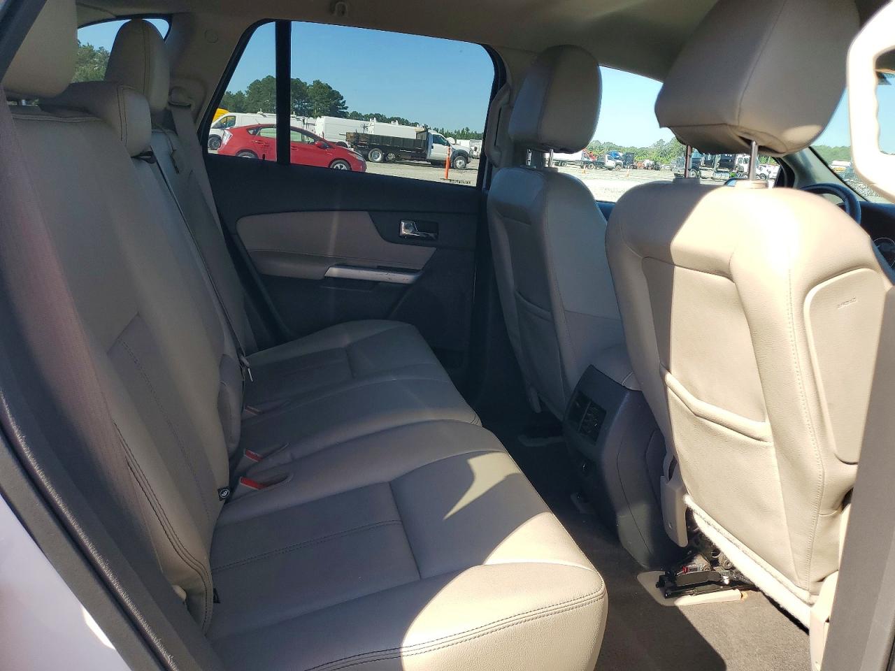 2014 Ford Edge Sel White vin: 2FMDK3JCXEBA98638