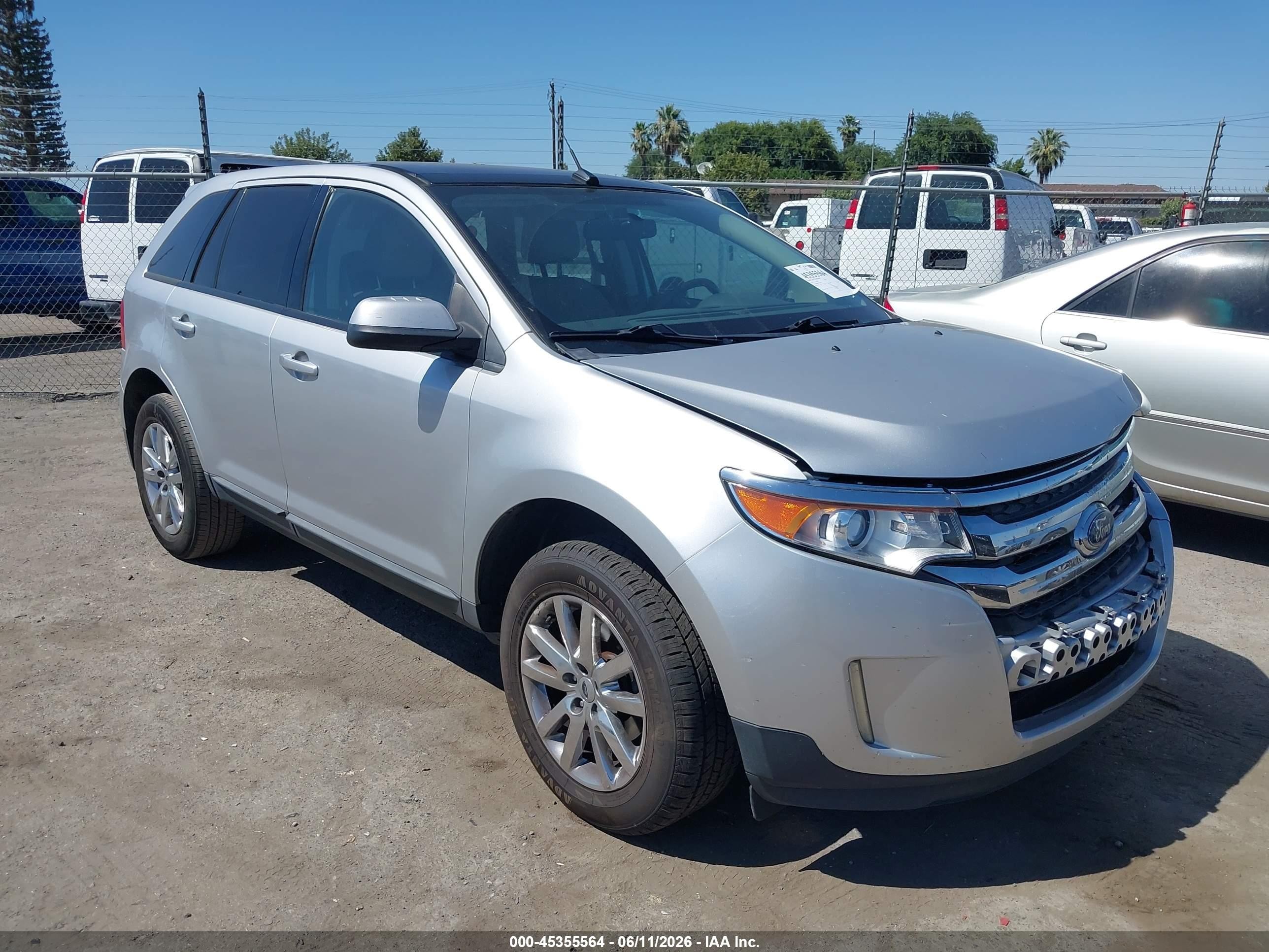 2014 Ford Edge Sel Silver vin: 2FMDK3JCXEBB13641