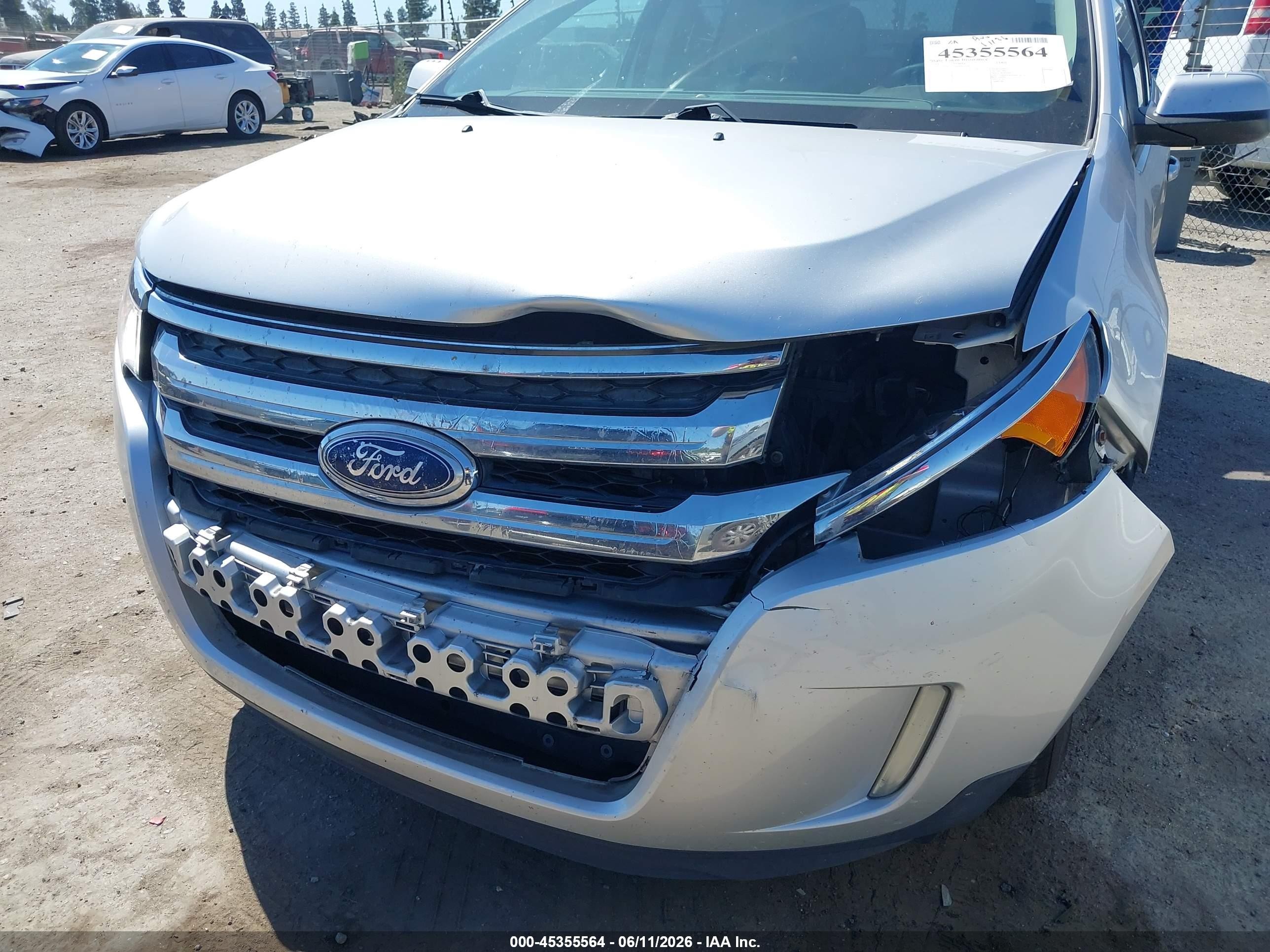 2014 Ford Edge Sel Silver vin: 2FMDK3JCXEBB13641