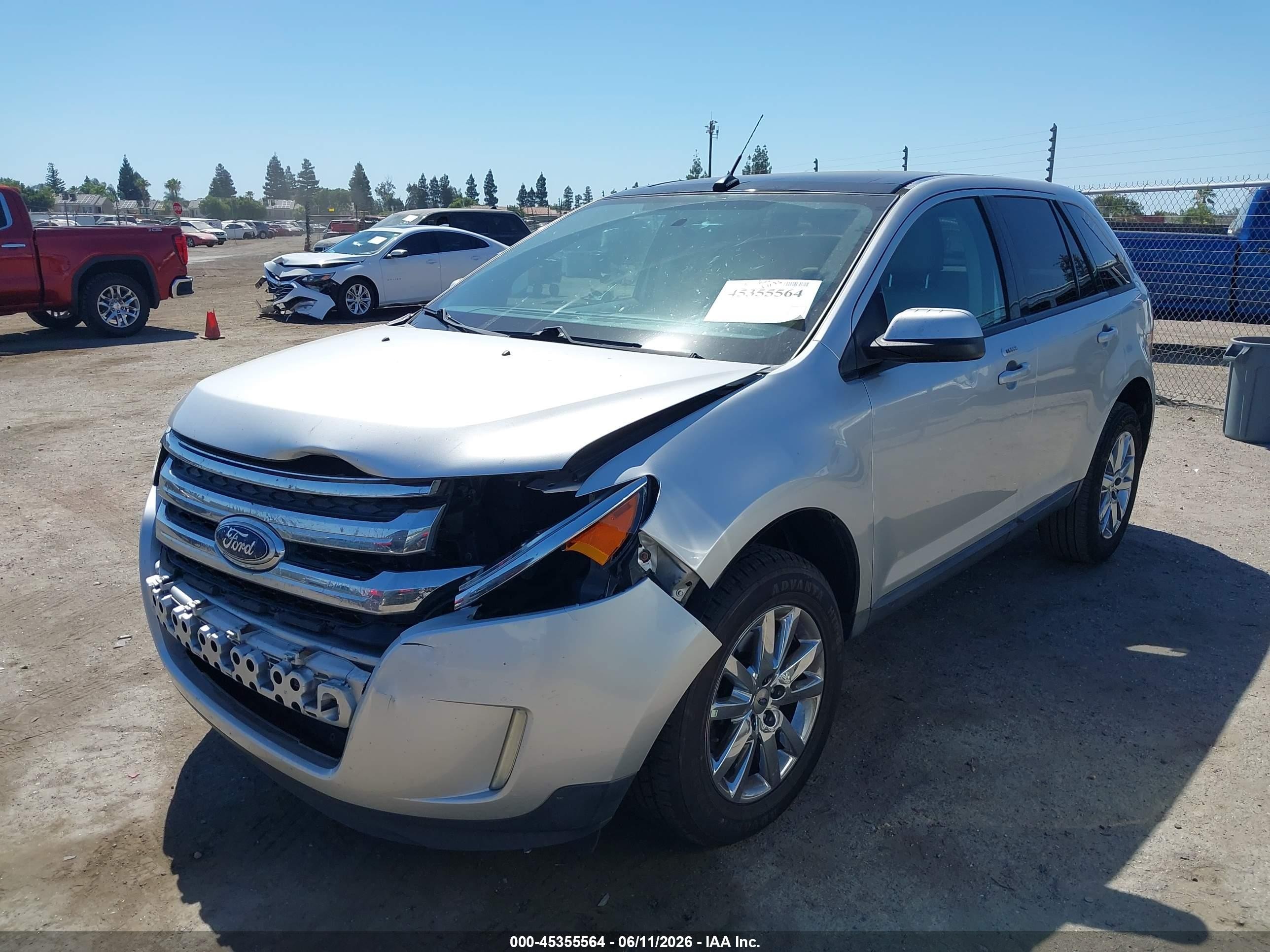 2014 Ford Edge Sel Silver vin: 2FMDK3JCXEBB13641