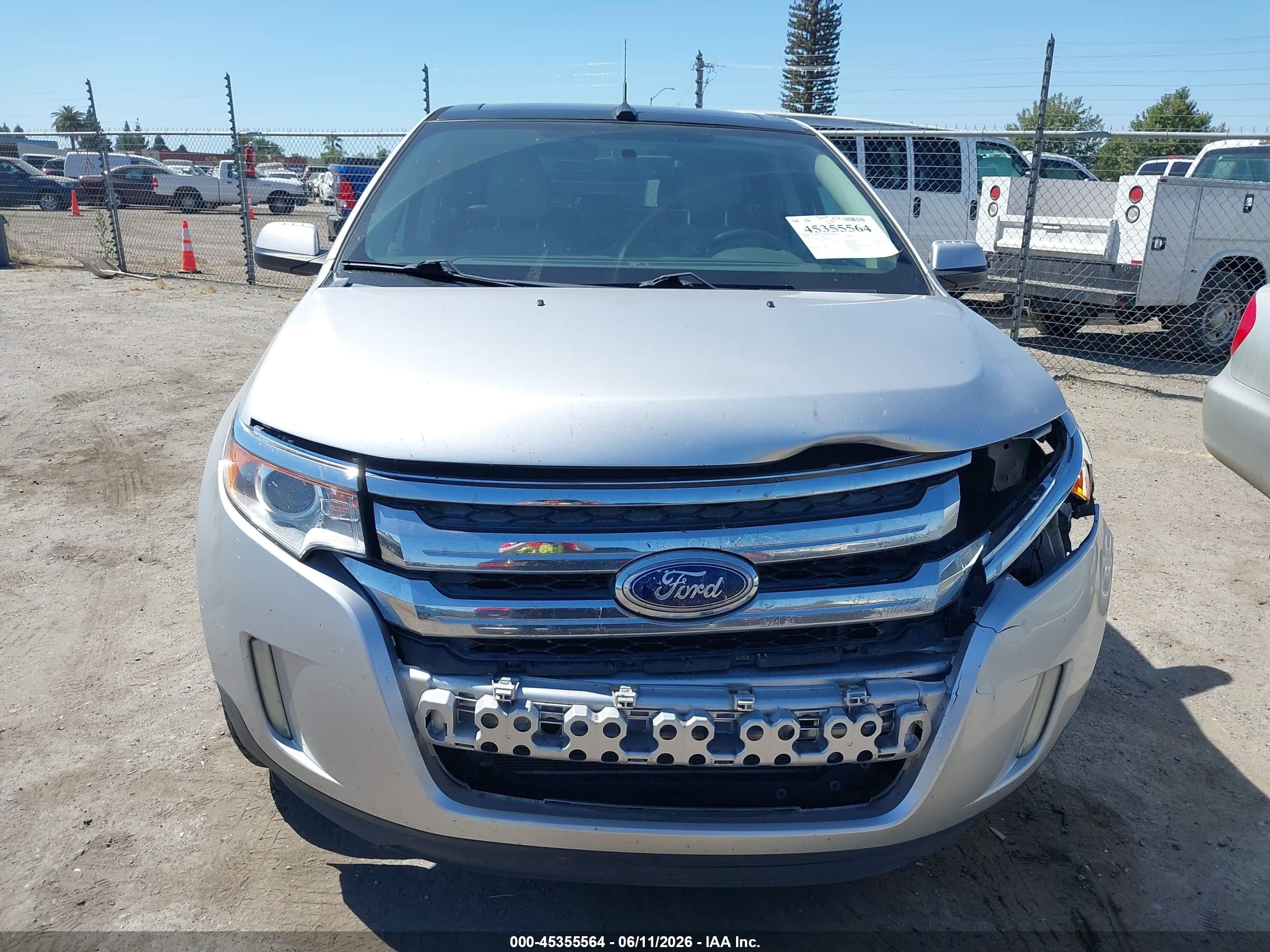 2014 Ford Edge Sel Silver vin: 2FMDK3JCXEBB13641