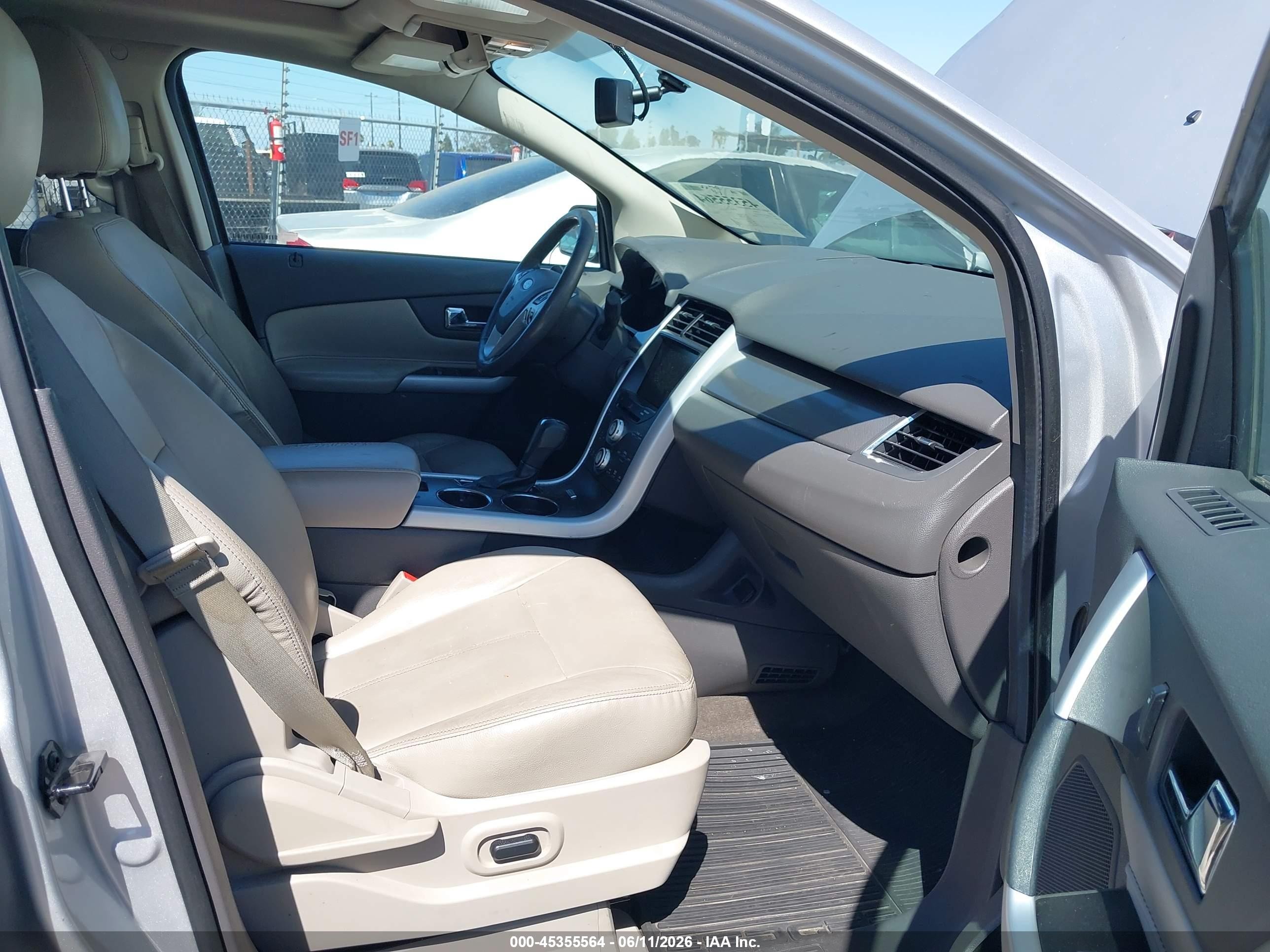 2014 Ford Edge Sel Silver vin: 2FMDK3JCXEBB13641