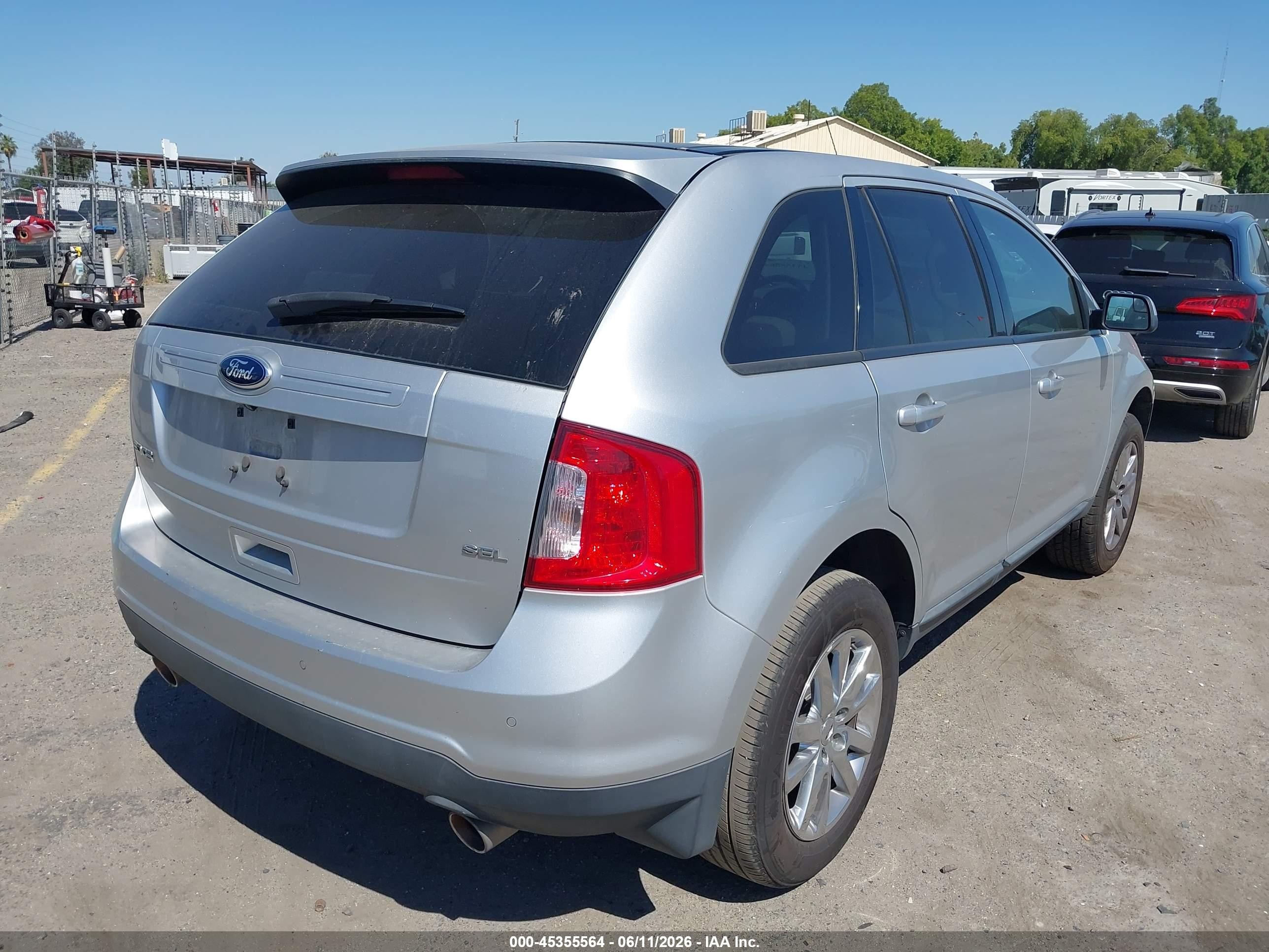 2014 Ford Edge Sel Silver vin: 2FMDK3JCXEBB13641