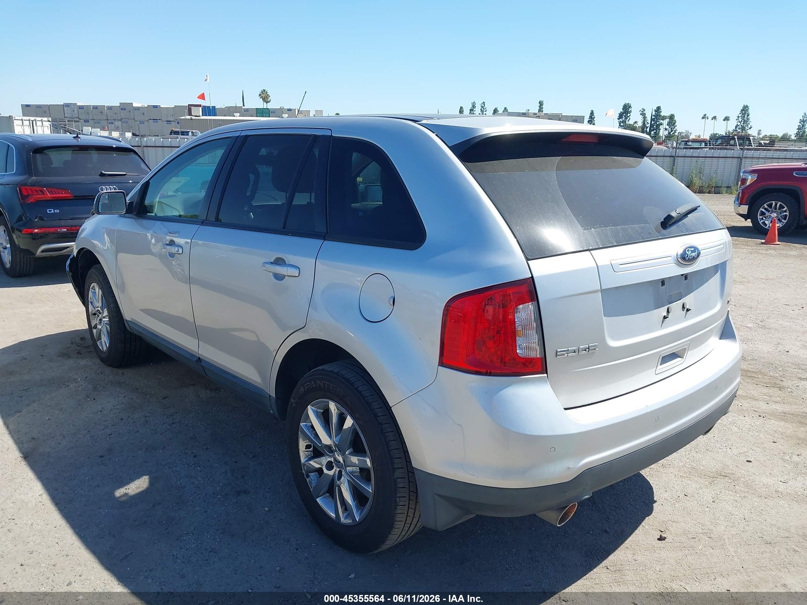 2014 Ford Edge Sel Silver vin: 2FMDK3JCXEBB13641