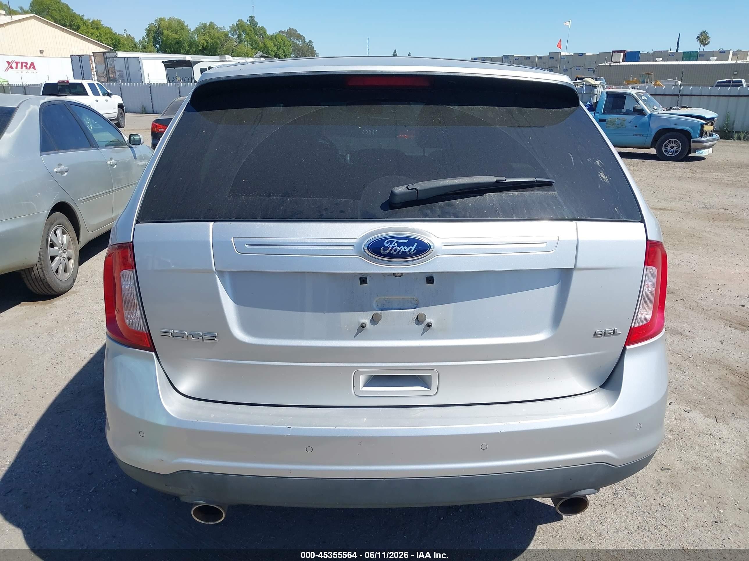 2014 Ford Edge Sel Silver vin: 2FMDK3JCXEBB13641