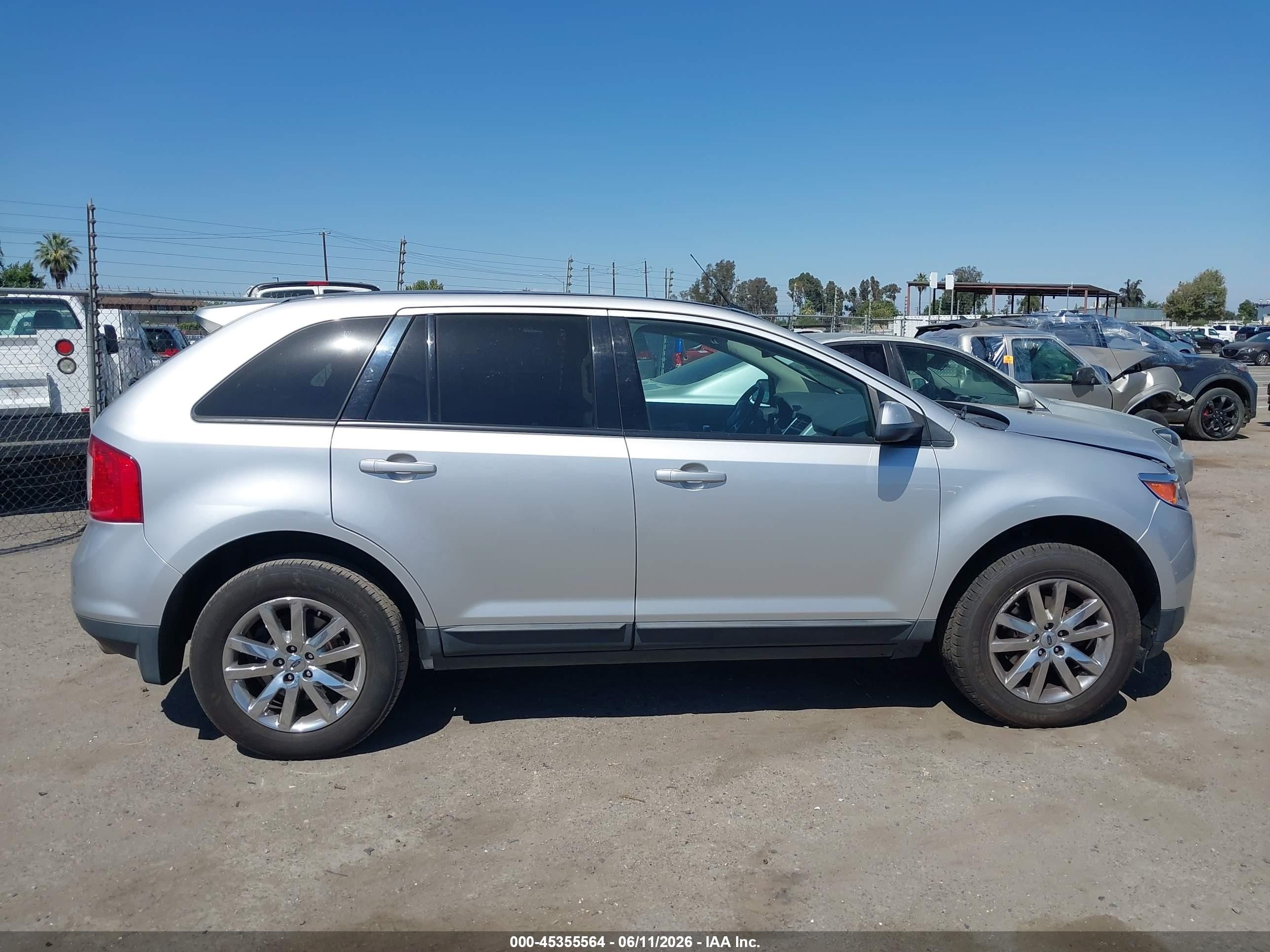 2014 Ford Edge Sel Silver vin: 2FMDK3JCXEBB13641