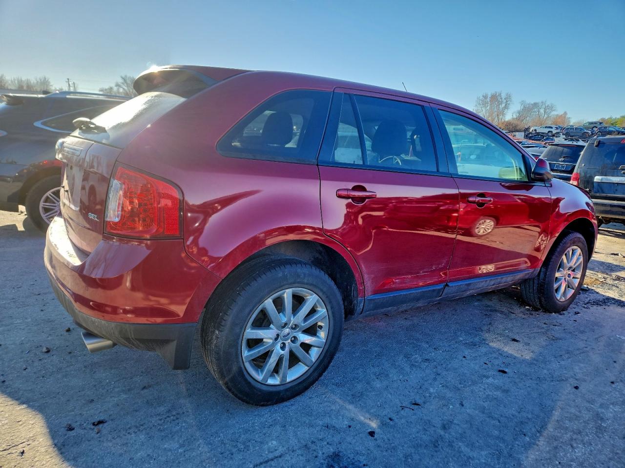 2014 Ford Edge Sel Красный vin: 2FMDK3JCXEBB18080