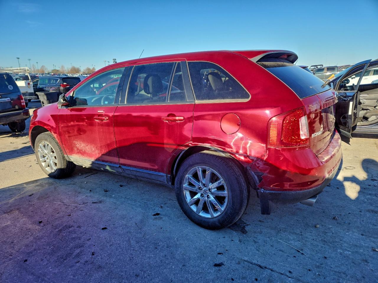 2014 Ford Edge Sel Красный vin: 2FMDK3JCXEBB18080