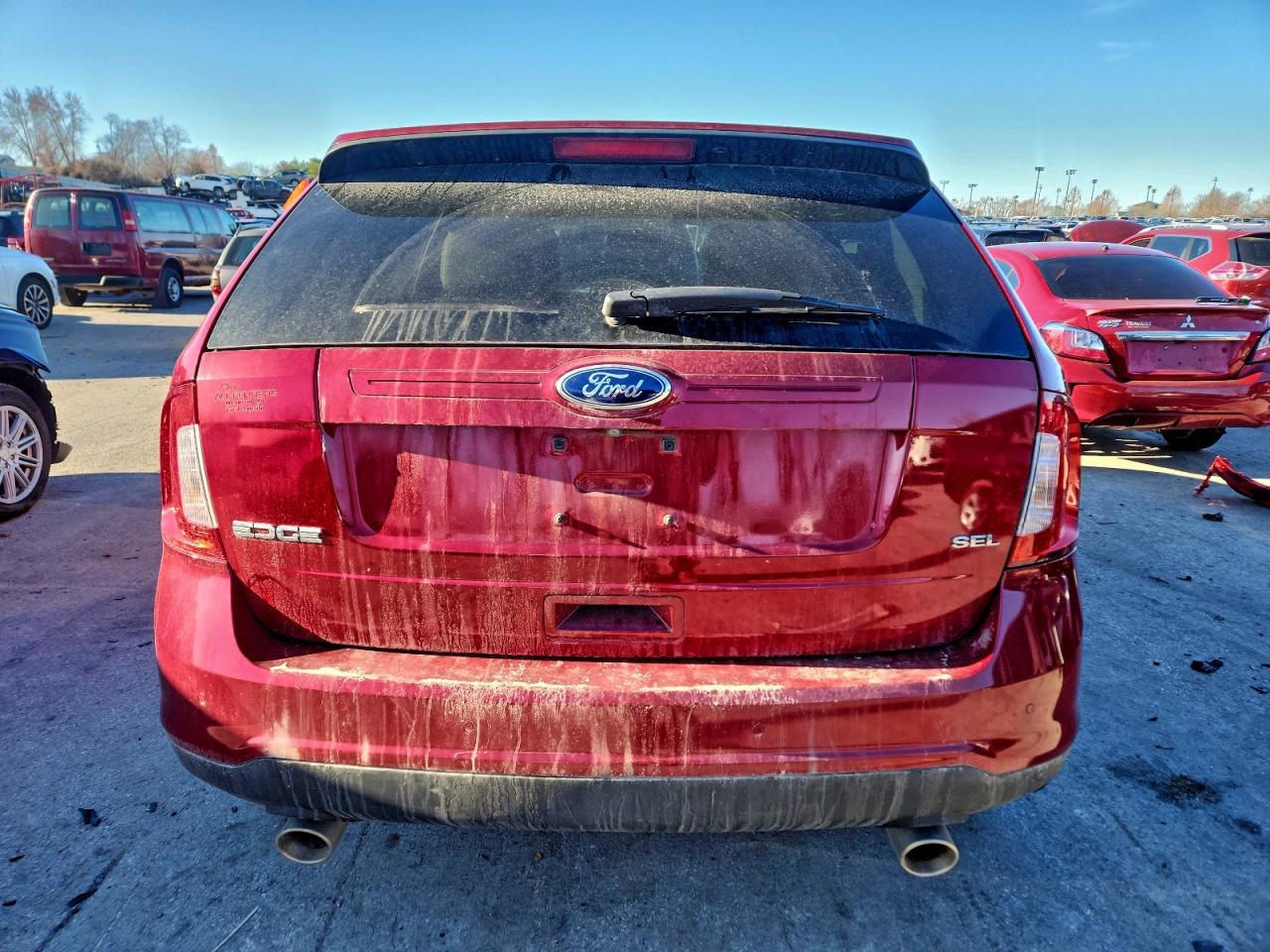 2014 Ford Edge Sel Красный vin: 2FMDK3JCXEBB18080
