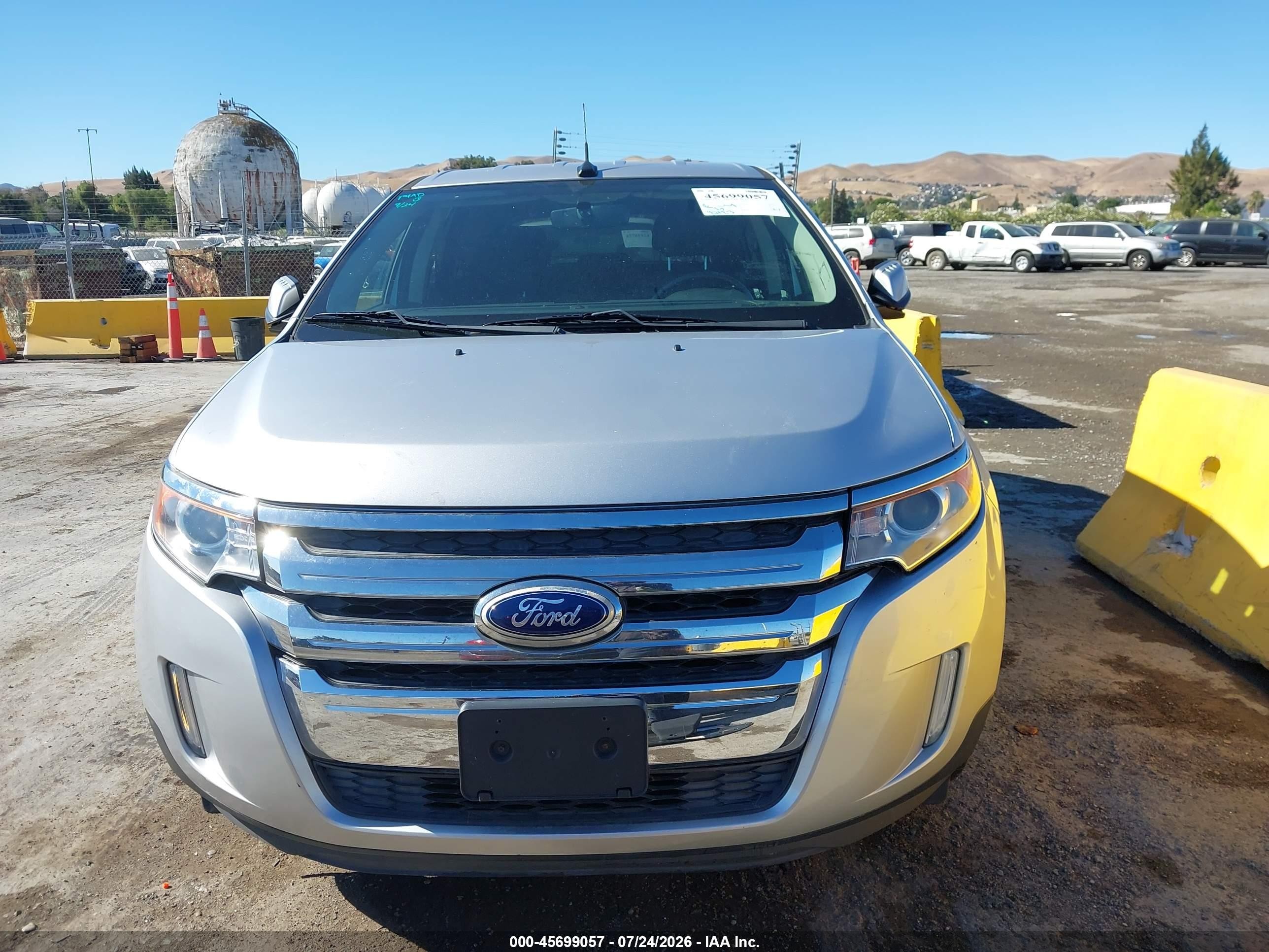 2014 Ford Edge Sel Silver vin: 2FMDK3JCXEBB18404