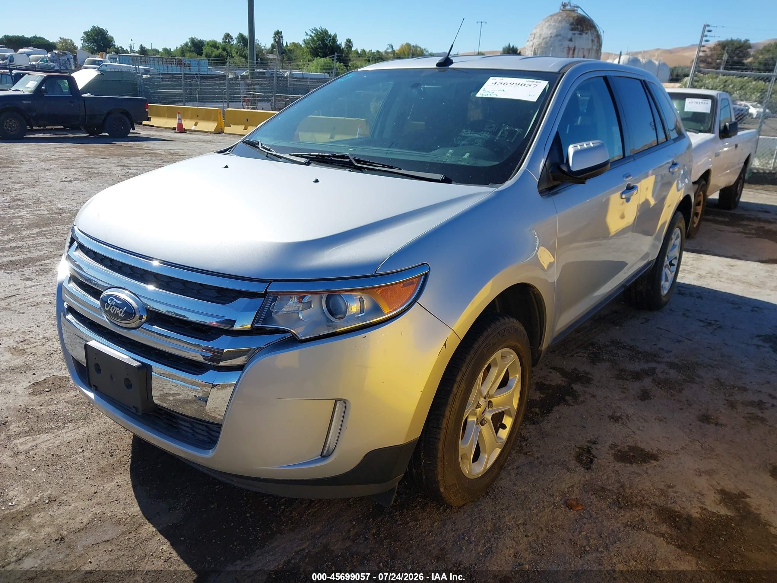 2014 Ford Edge Sel Silver vin: 2FMDK3JCXEBB18404