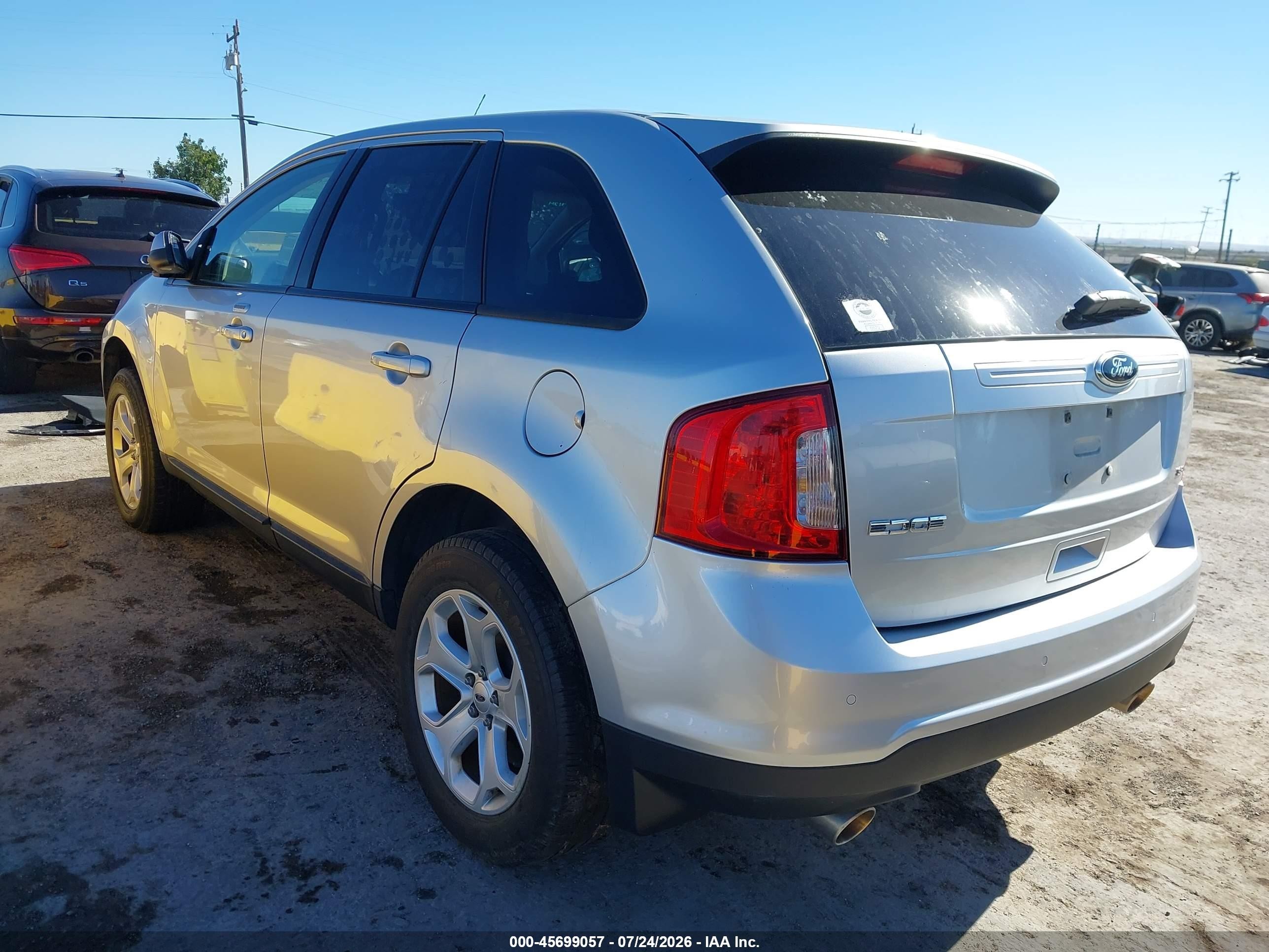 2014 Ford Edge Sel Silver vin: 2FMDK3JCXEBB18404