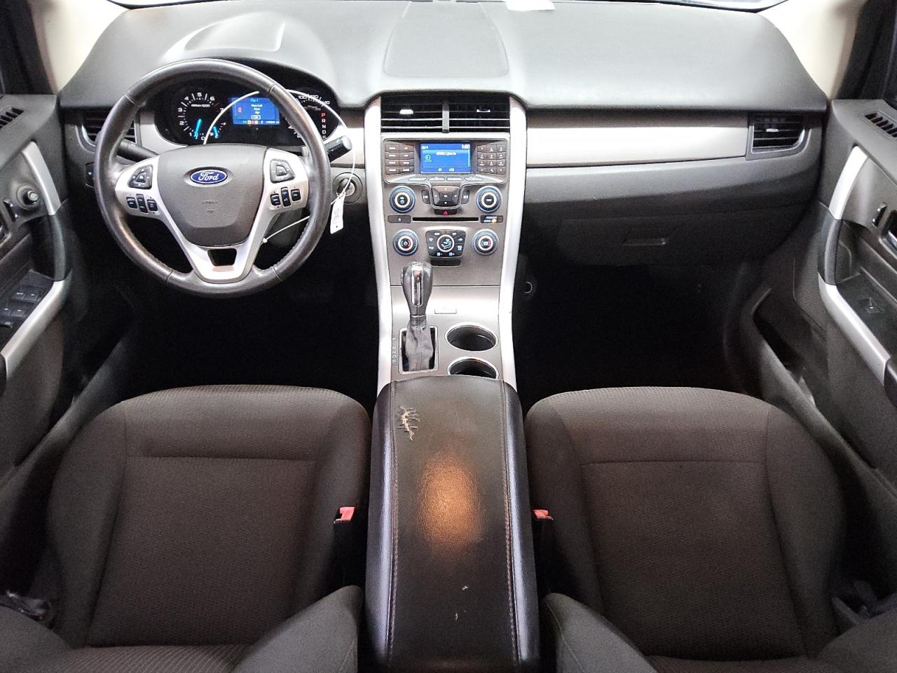 2014 Ford Edge Sel Black vin: 2FMDK3JCXEBB35932 Damage: Center Console, Torn, 4 To 5 Inches