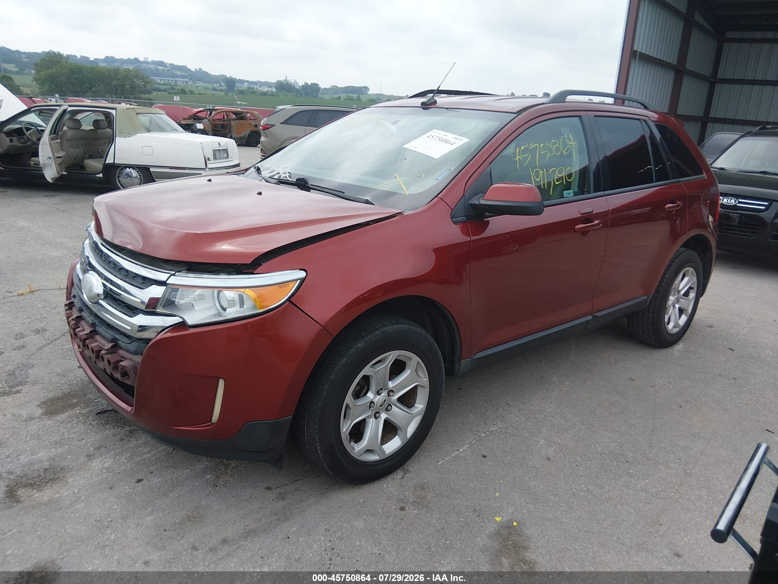 2014 Ford Edge Sel Бежевый vin: 2FMDK3JCXEBB44730