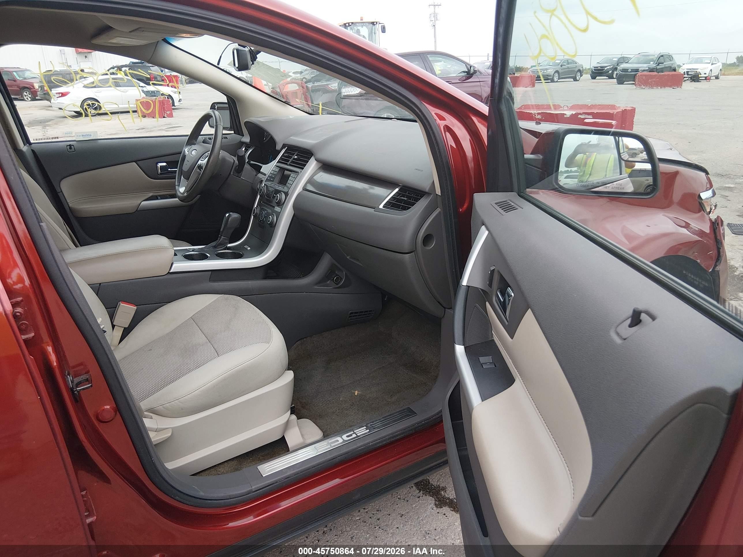 2014 Ford Edge Sel Бежевый vin: 2FMDK3JCXEBB44730