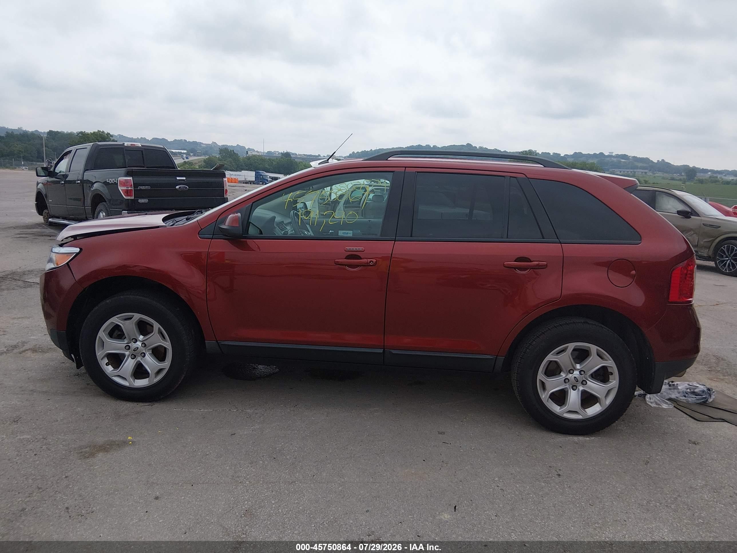 2014 Ford Edge Sel Бежевый vin: 2FMDK3JCXEBB44730