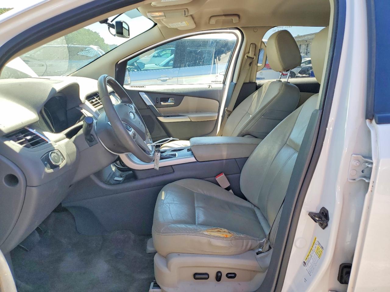 2014 Ford Edge Sel White vin: 2FMDK3JCXEBB45148