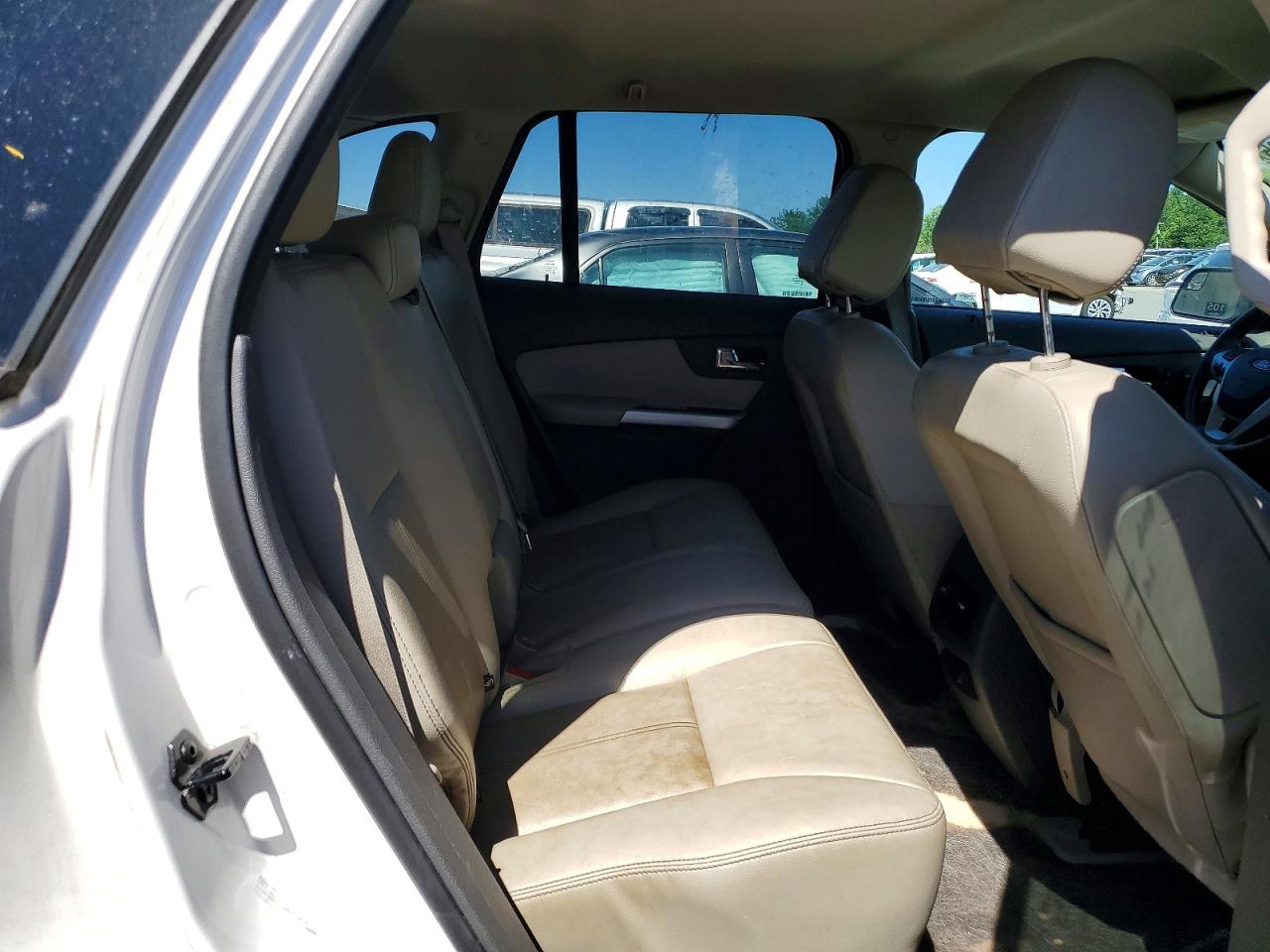 2014 Ford Edge Sel White vin: 2FMDK3JCXEBB45148