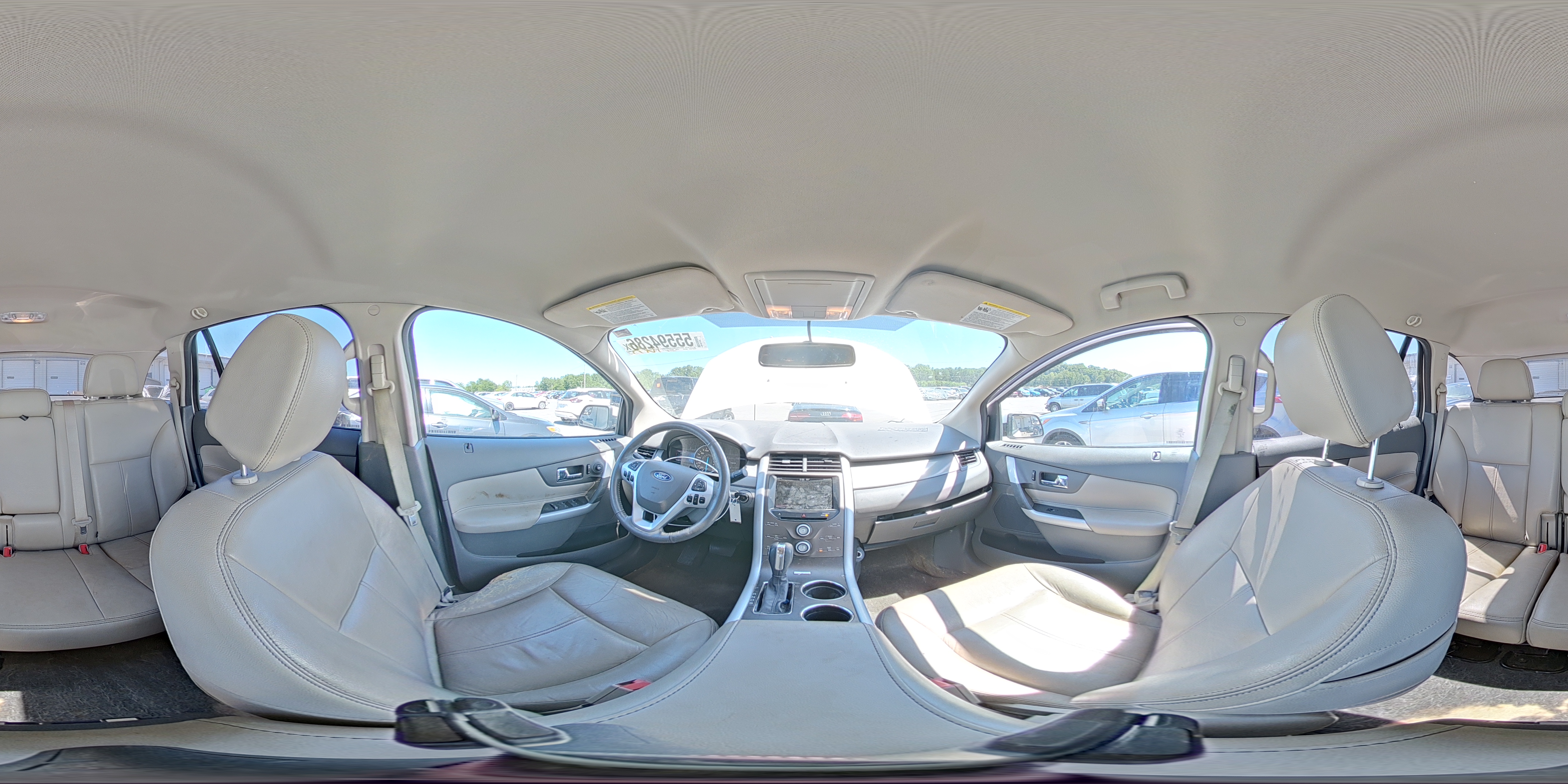2014 Ford Edge Sel White vin: 2FMDK3JCXEBB45148