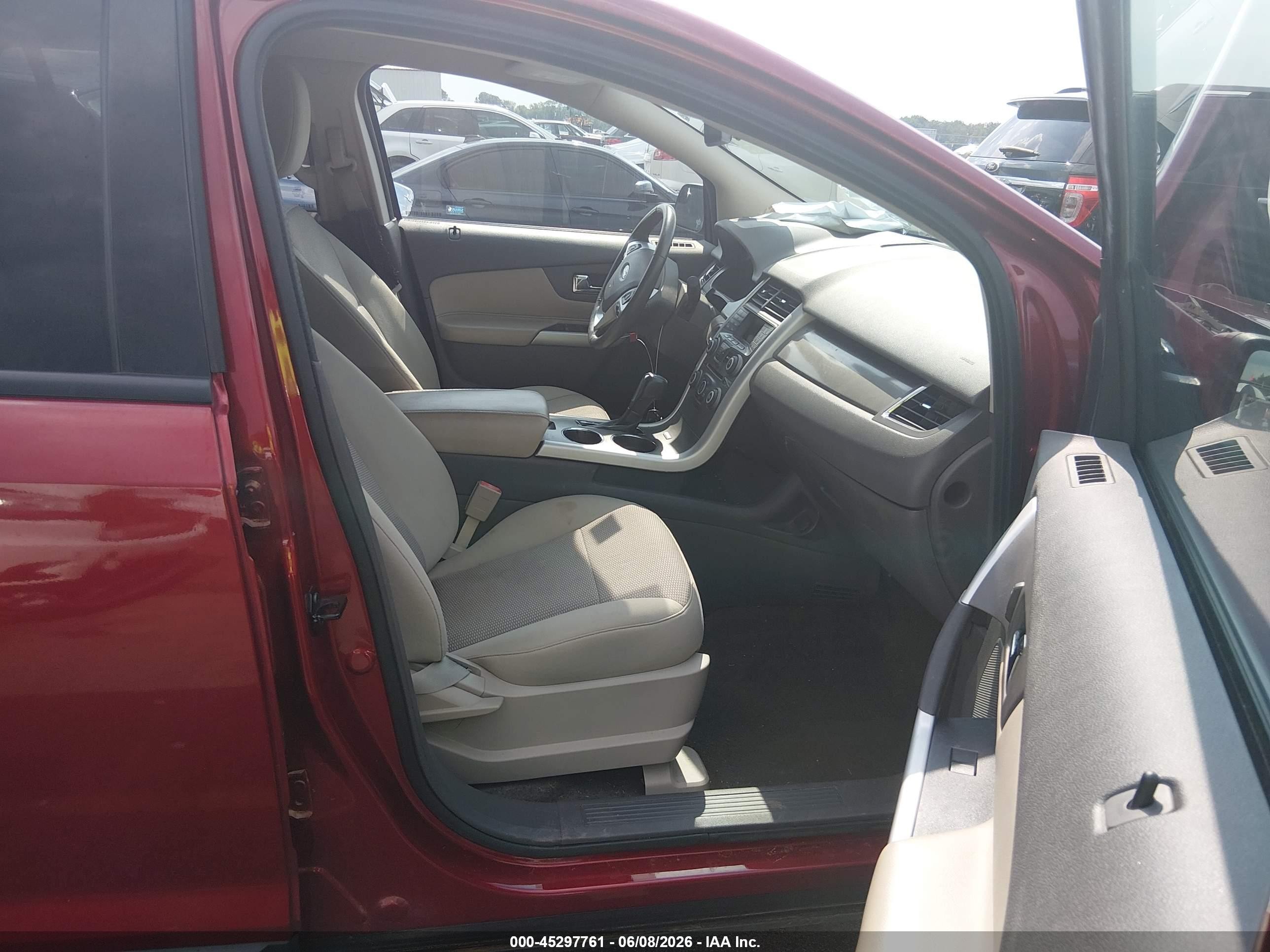 2014 Ford Edge Sel Red vin: 2FMDK3JCXEBB46090