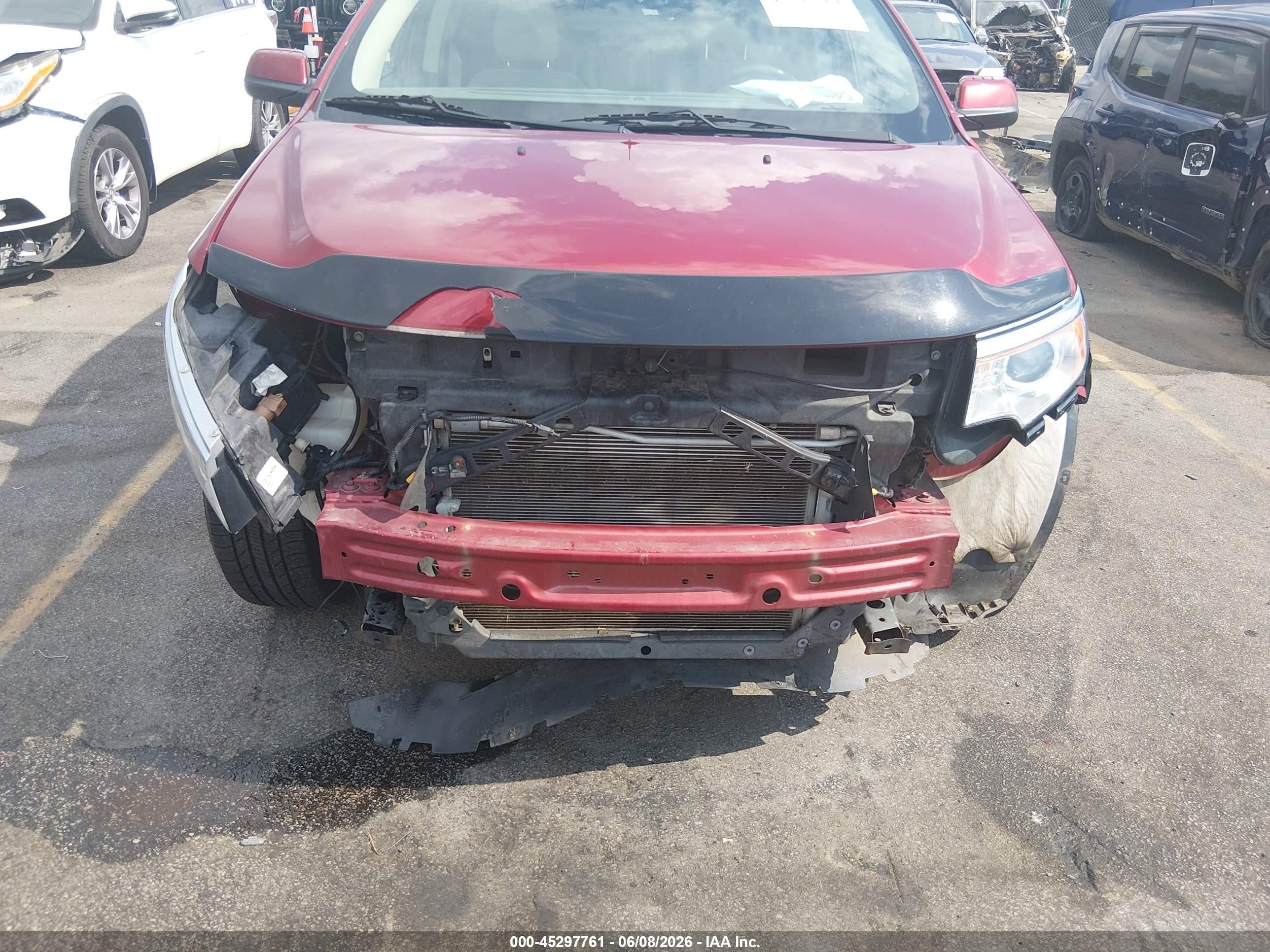 2014 Ford Edge Sel Red vin: 2FMDK3JCXEBB46090