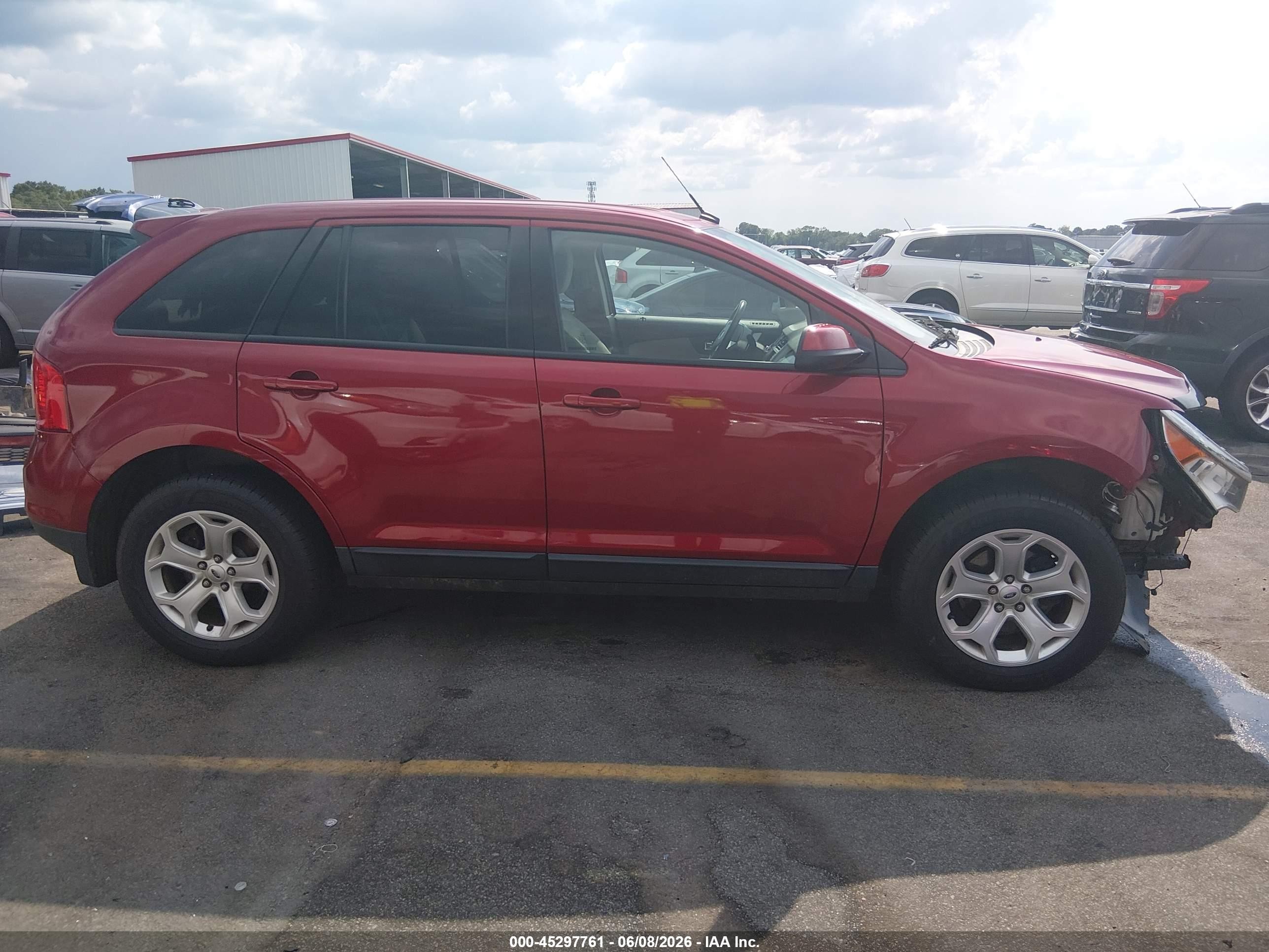 2014 Ford Edge Sel Red vin: 2FMDK3JCXEBB46090