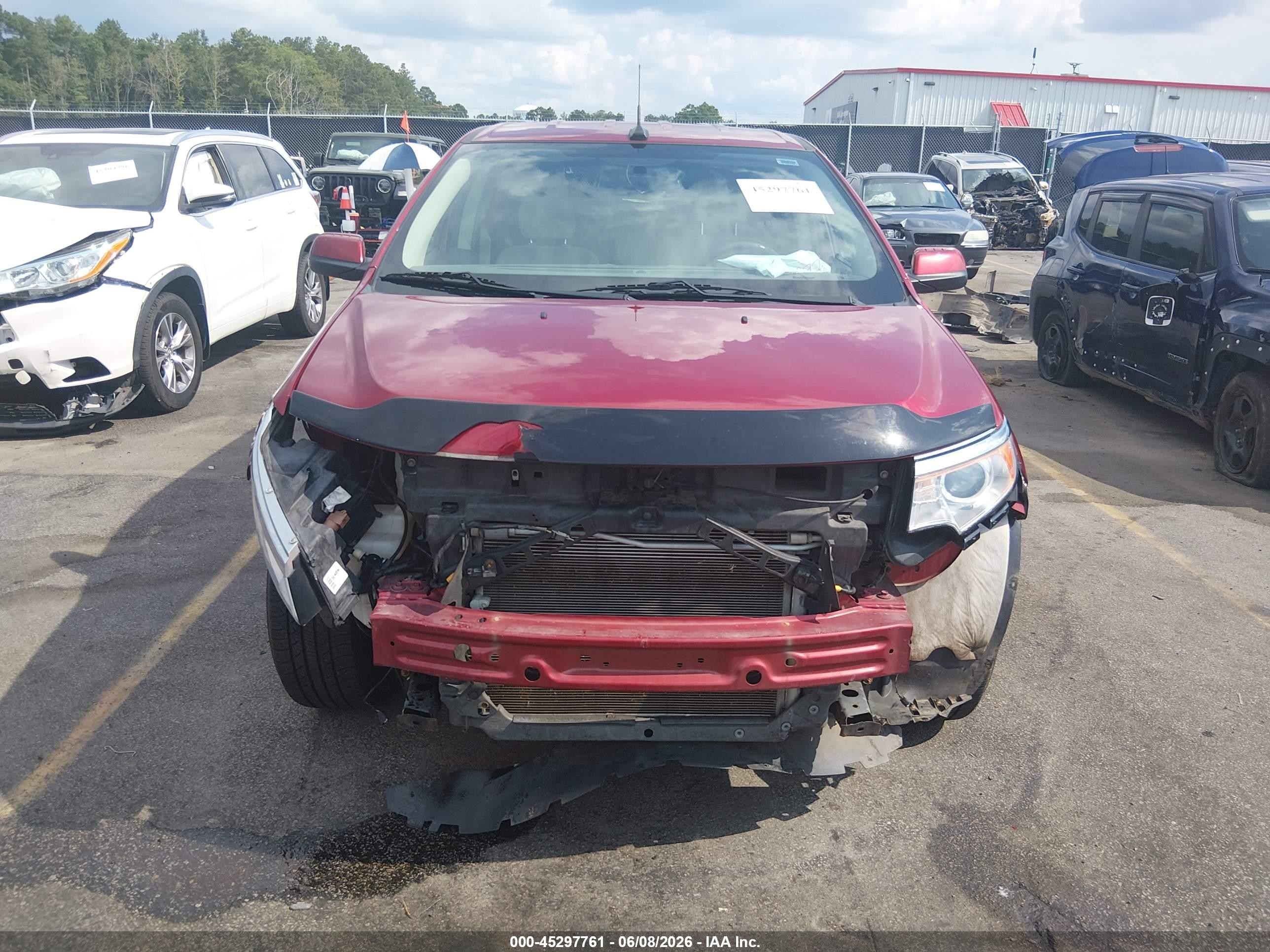 2014 Ford Edge Sel Red vin: 2FMDK3JCXEBB46090
