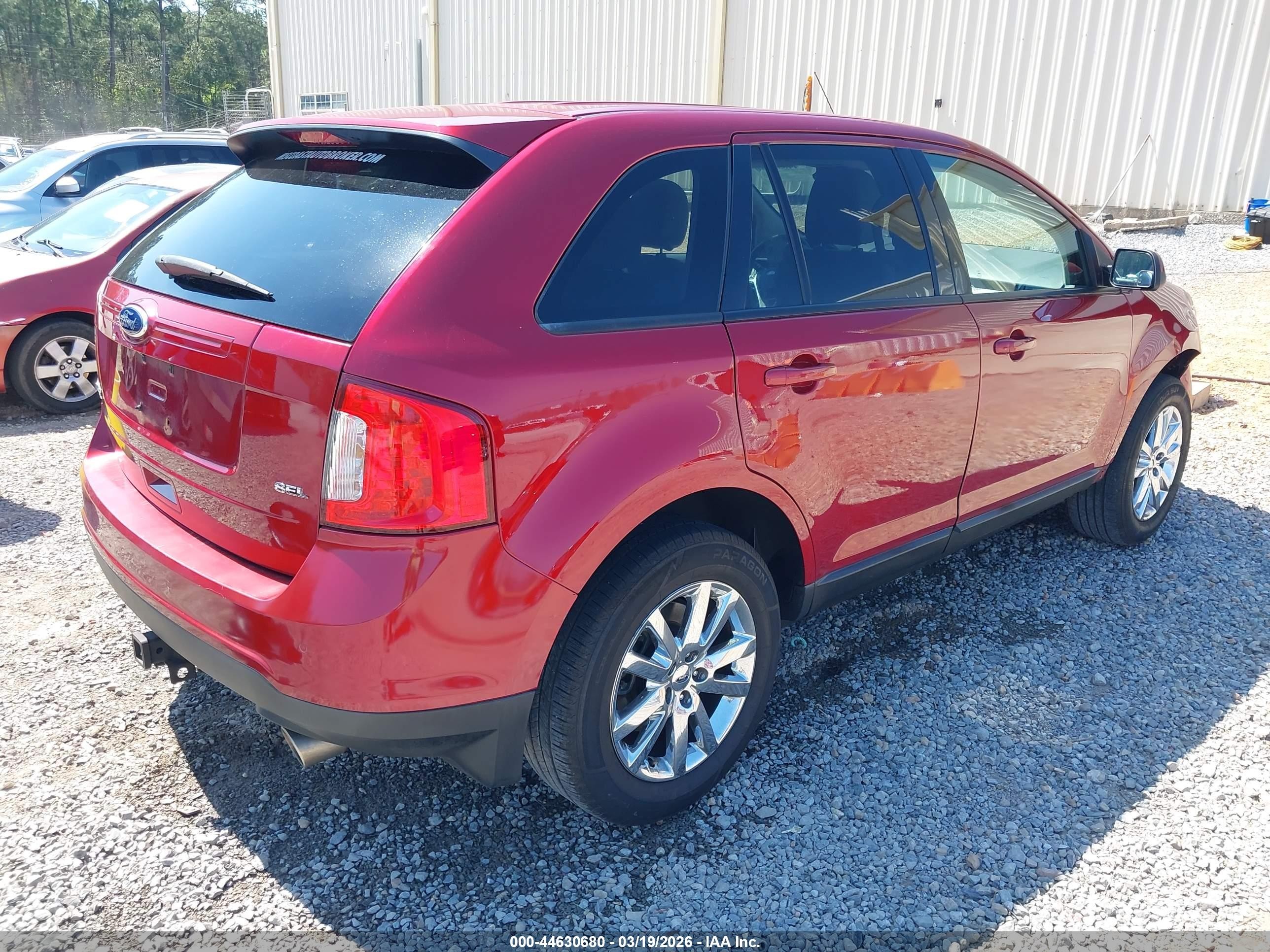 2014 Ford Edge Sel Красный vin: 2FMDK3JCXEBB72267