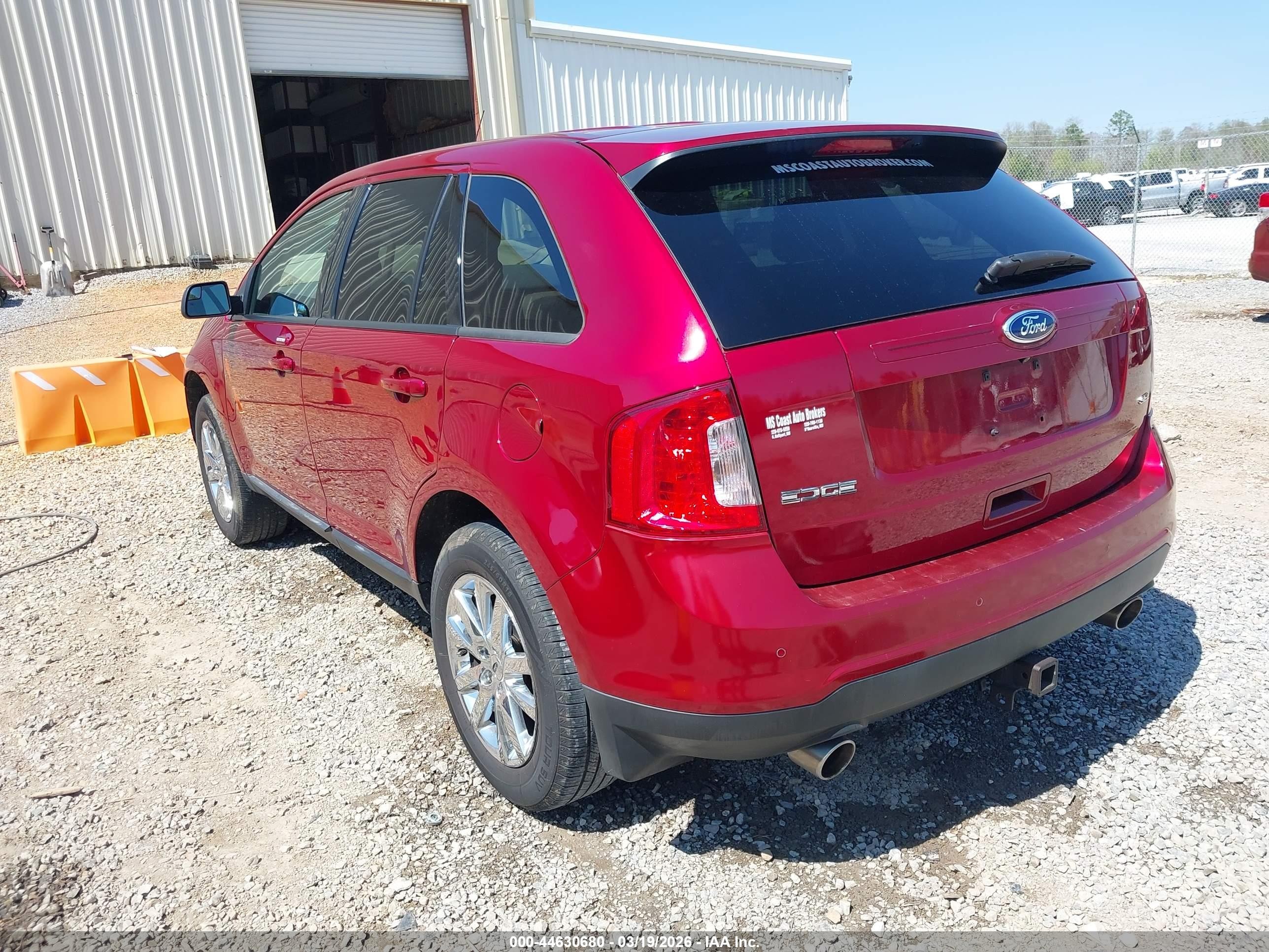 2014 Ford Edge Sel Красный vin: 2FMDK3JCXEBB72267