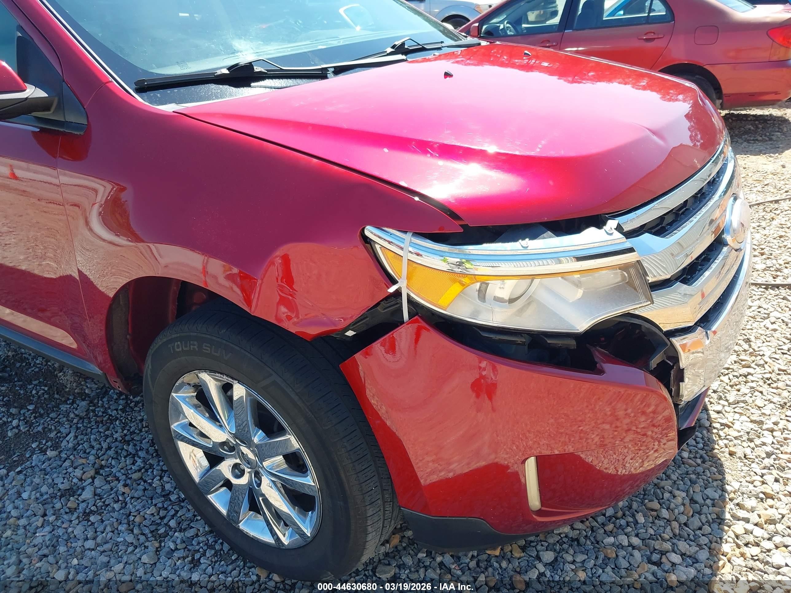 2014 Ford Edge Sel Красный vin: 2FMDK3JCXEBB72267