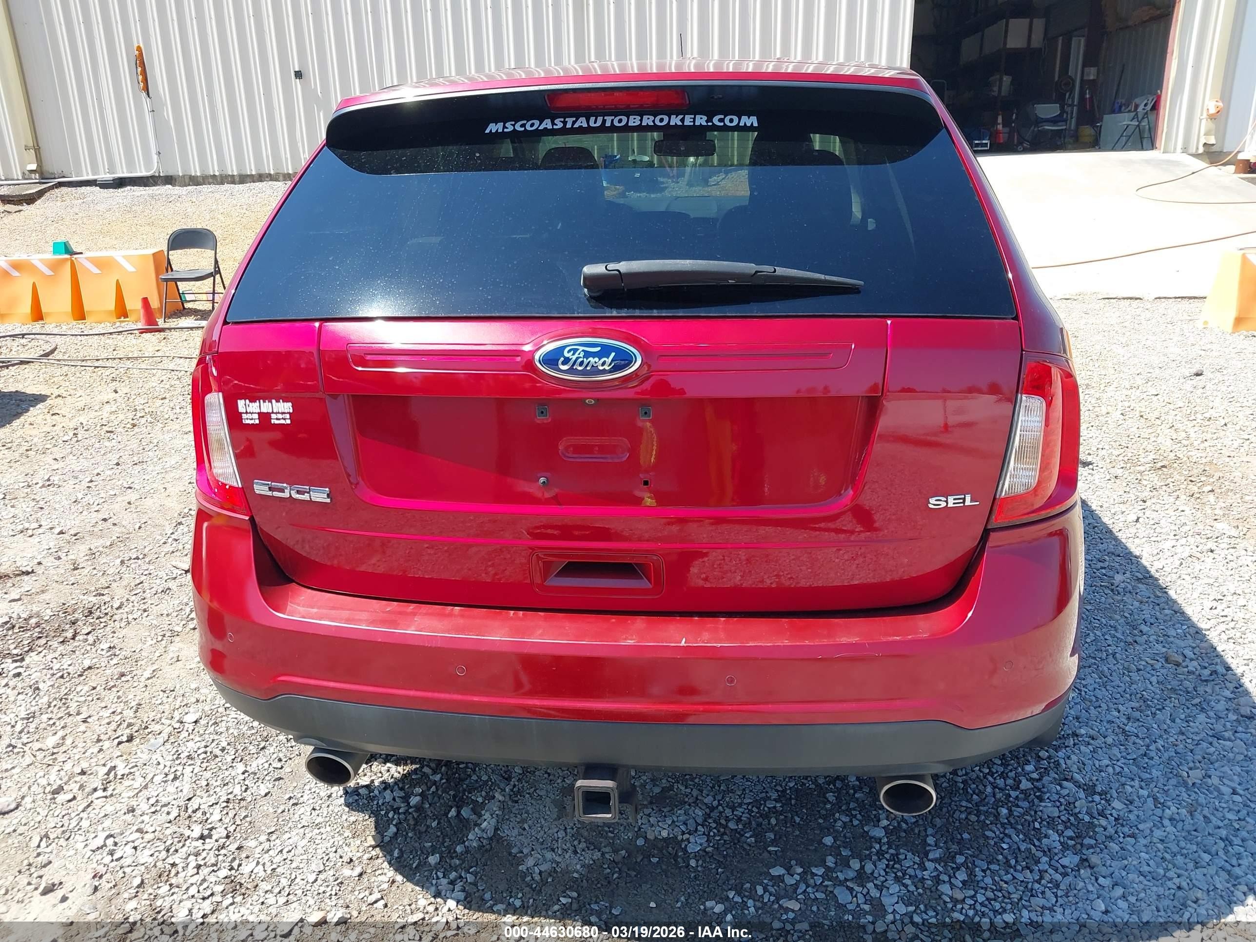 2014 Ford Edge Sel Красный vin: 2FMDK3JCXEBB72267