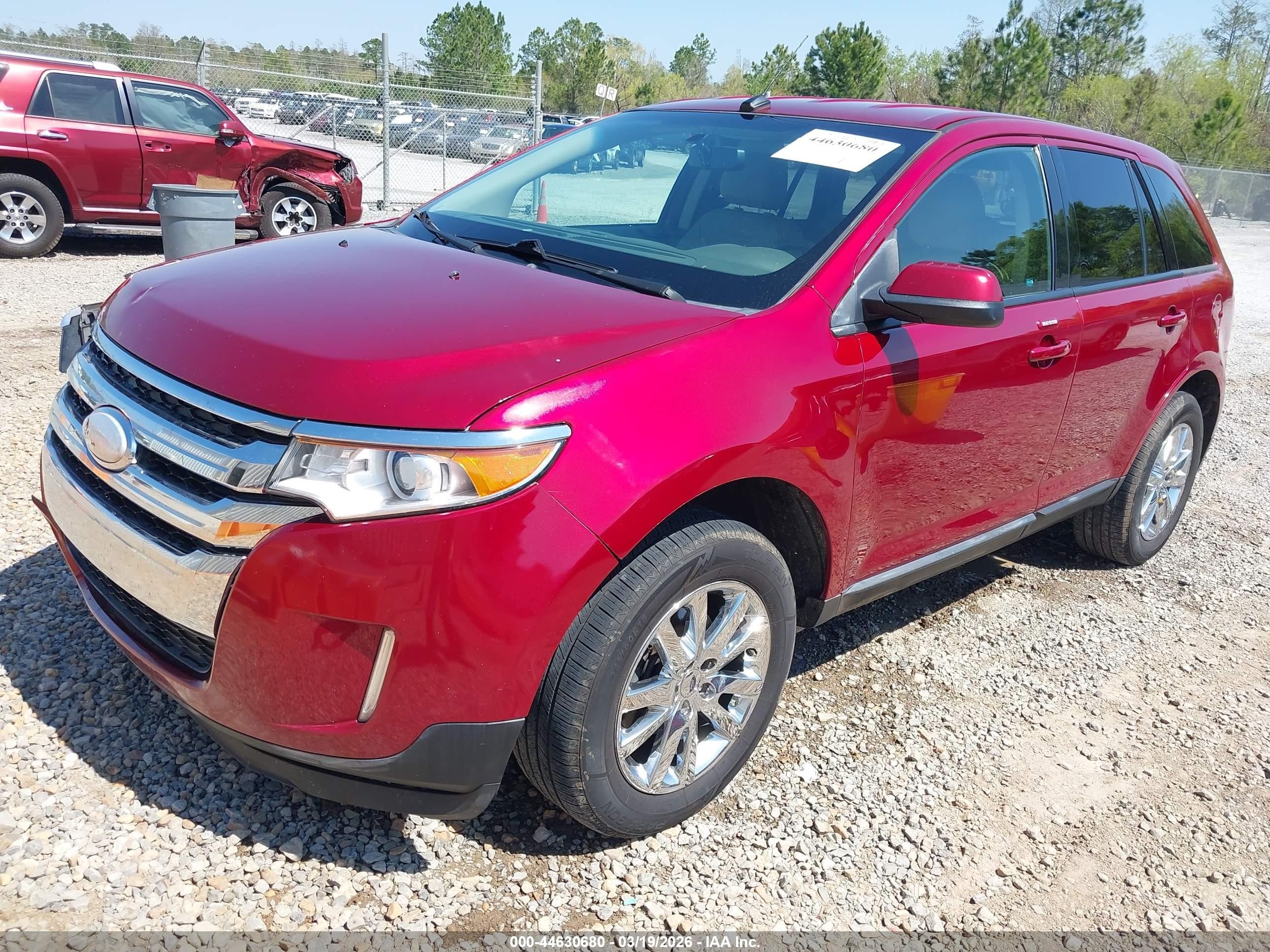2014 Ford Edge Sel Красный vin: 2FMDK3JCXEBB72267