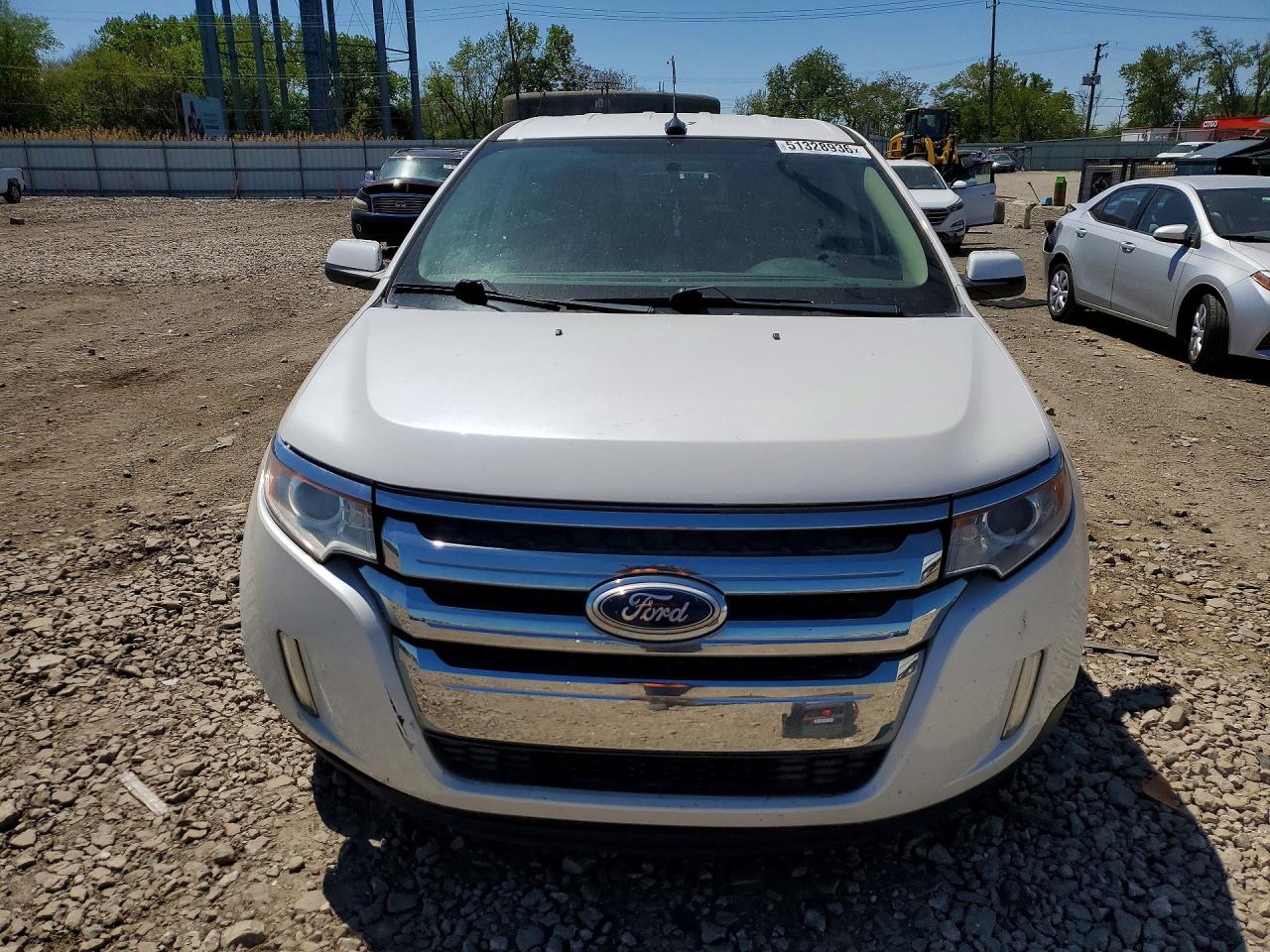 2014 Ford Edge Sel White vin: 2FMDK3JCXEBB79834