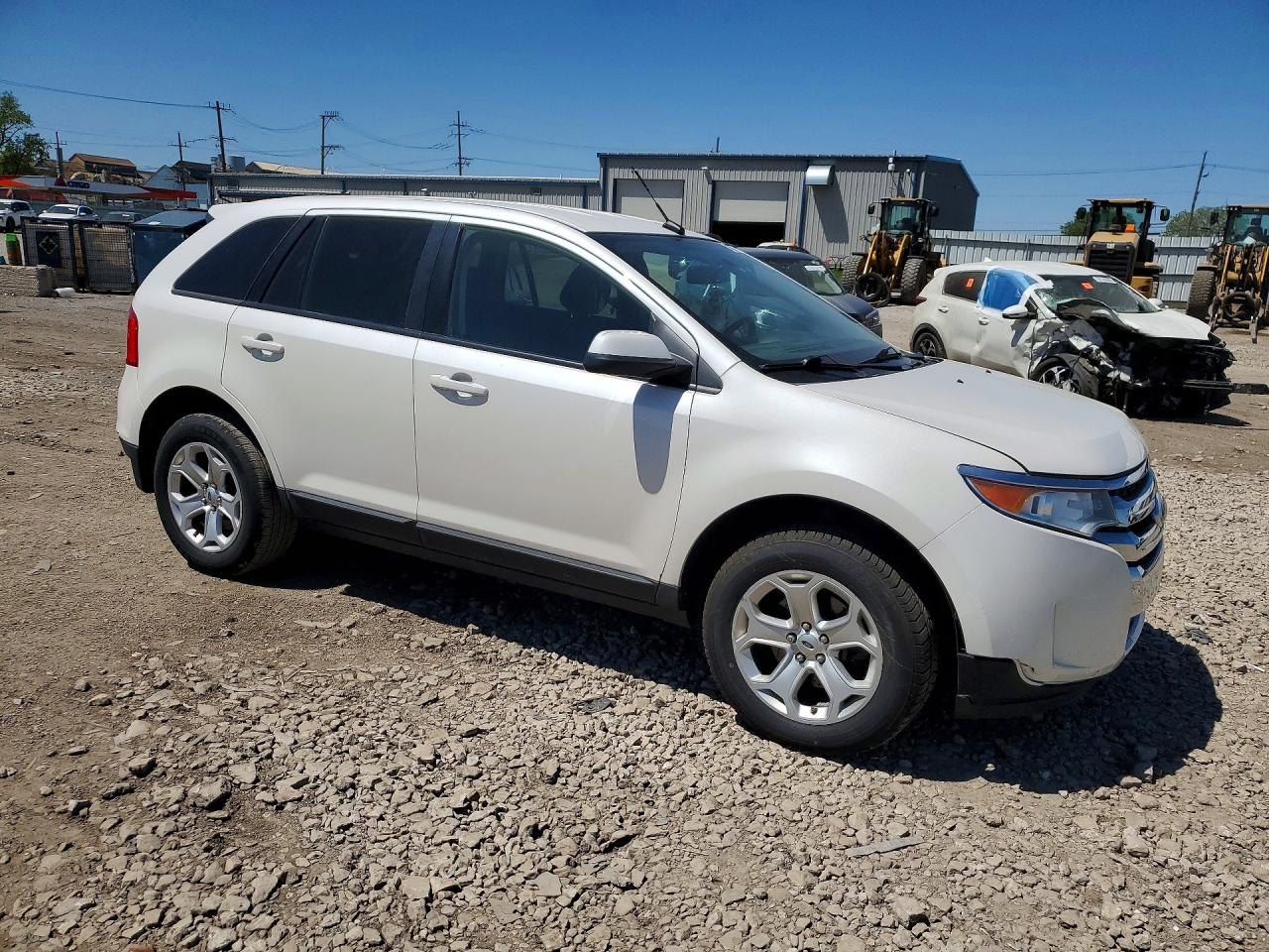 2014 Ford Edge Sel White vin: 2FMDK3JCXEBB79834