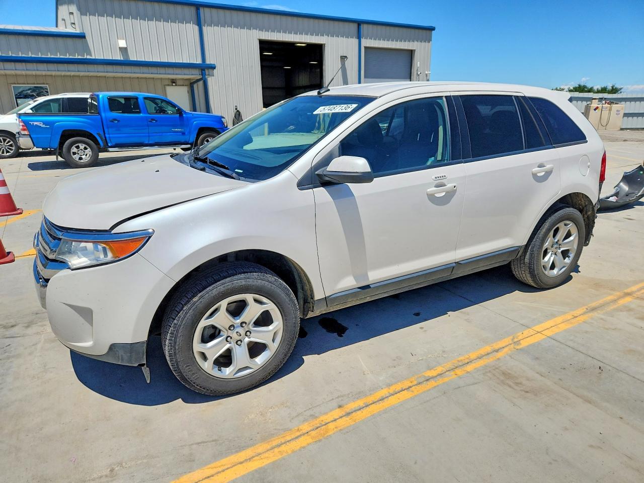 2014 Ford Edge Sel White vin: 2FMDK3JCXEBB85147