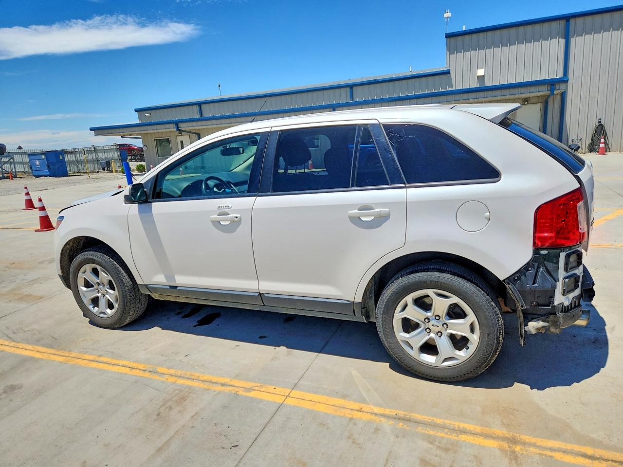 2014 Ford Edge Sel White vin: 2FMDK3JCXEBB85147