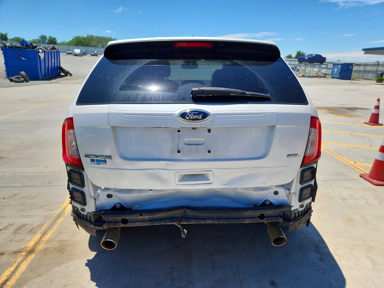 2014 Ford Edge Sel White vin: 2FMDK3JCXEBB85147