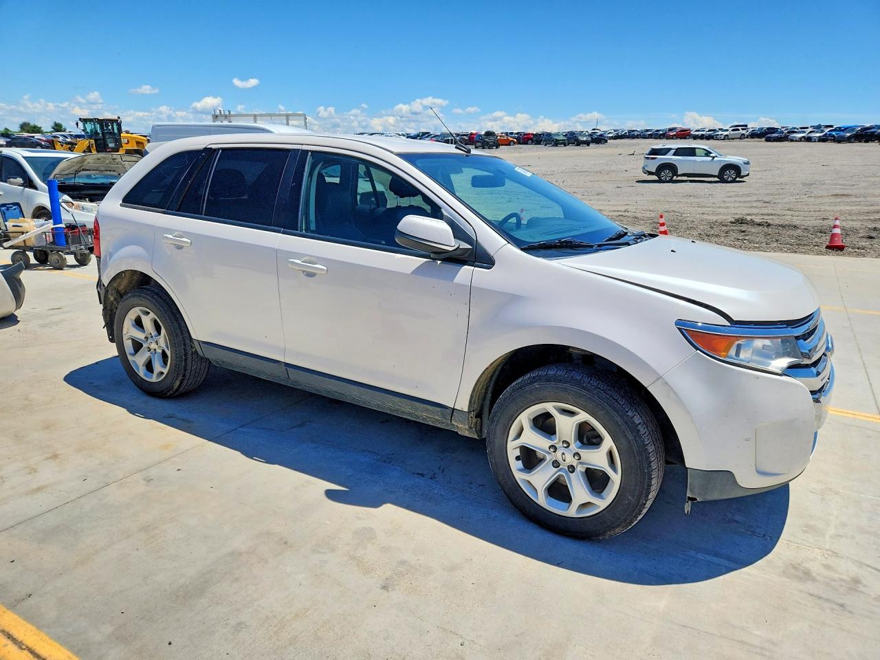 2014 Ford Edge Sel White vin: 2FMDK3JCXEBB85147