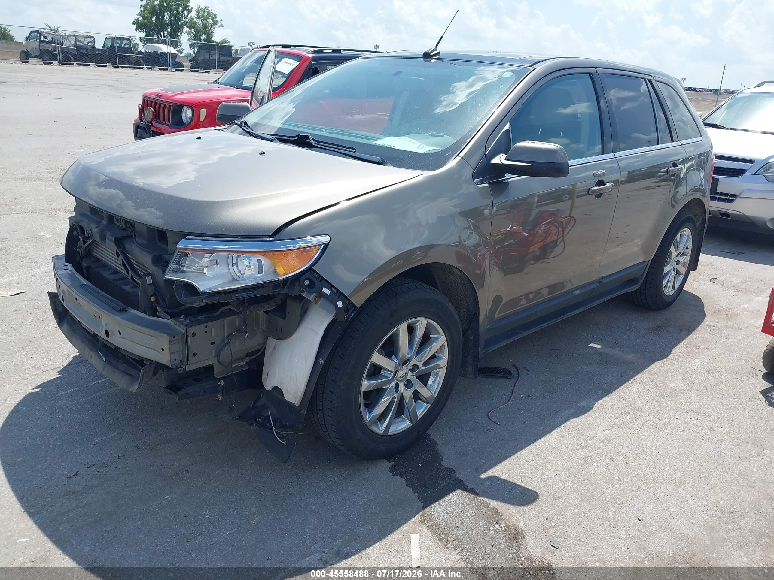 2013 Ford Edge Limited Gray vin: 2FMDK3K90DBB06201