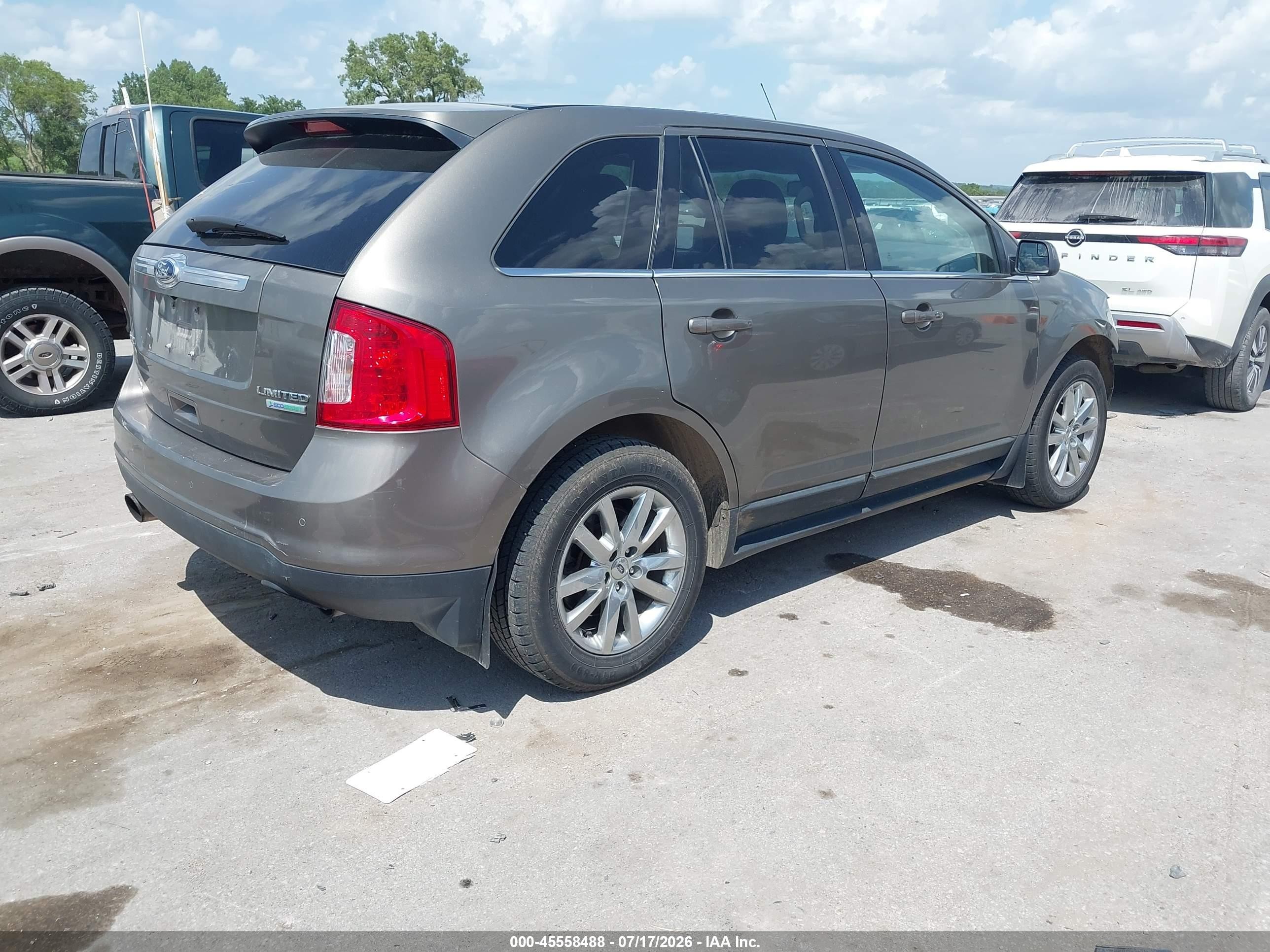 2013 Ford Edge Limited Gray vin: 2FMDK3K90DBB06201