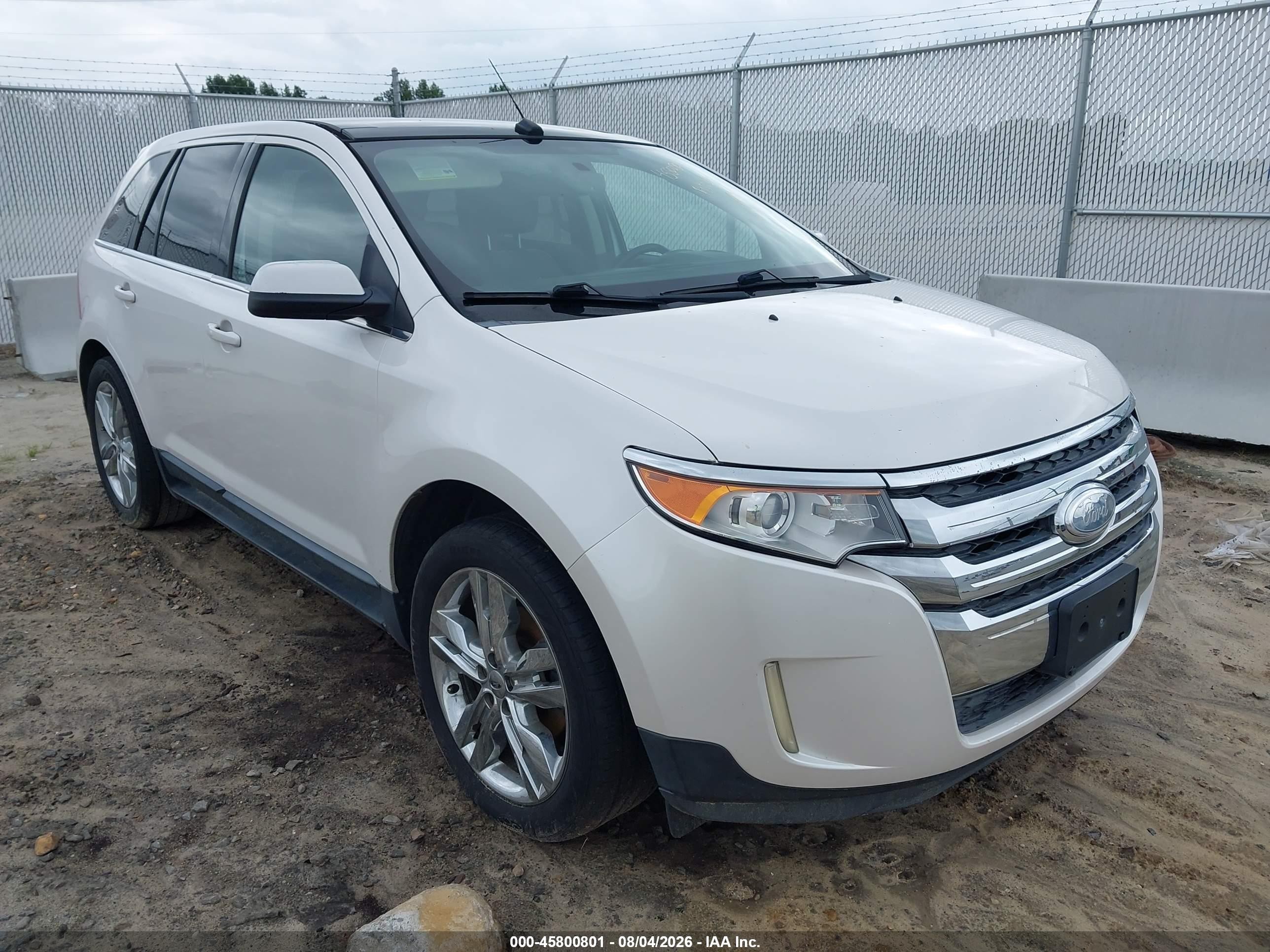 2012 Ford Edge Limited Белый vin: 2FMDK3K91CBA58660