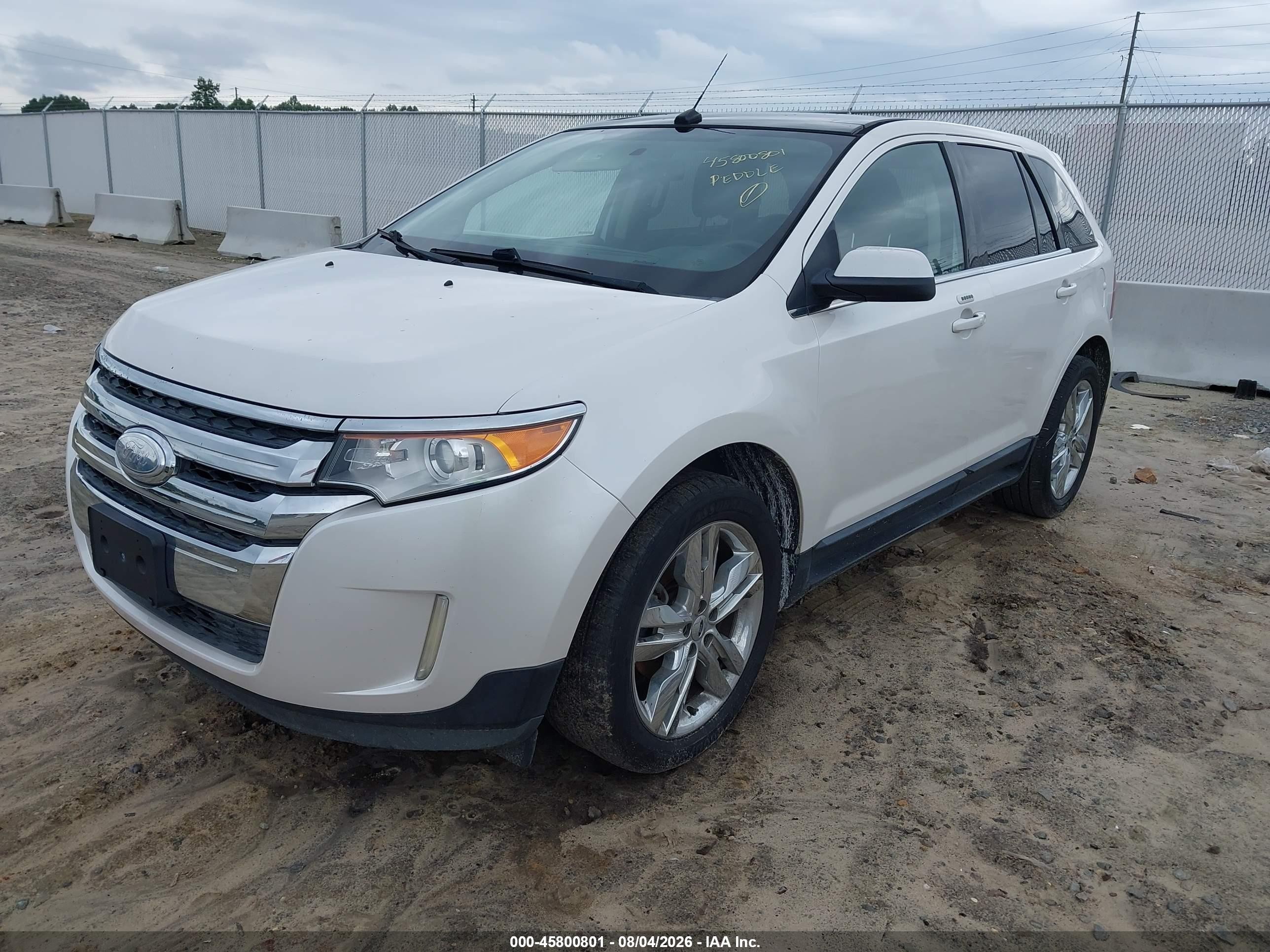 2012 Ford Edge Limited Белый vin: 2FMDK3K91CBA58660