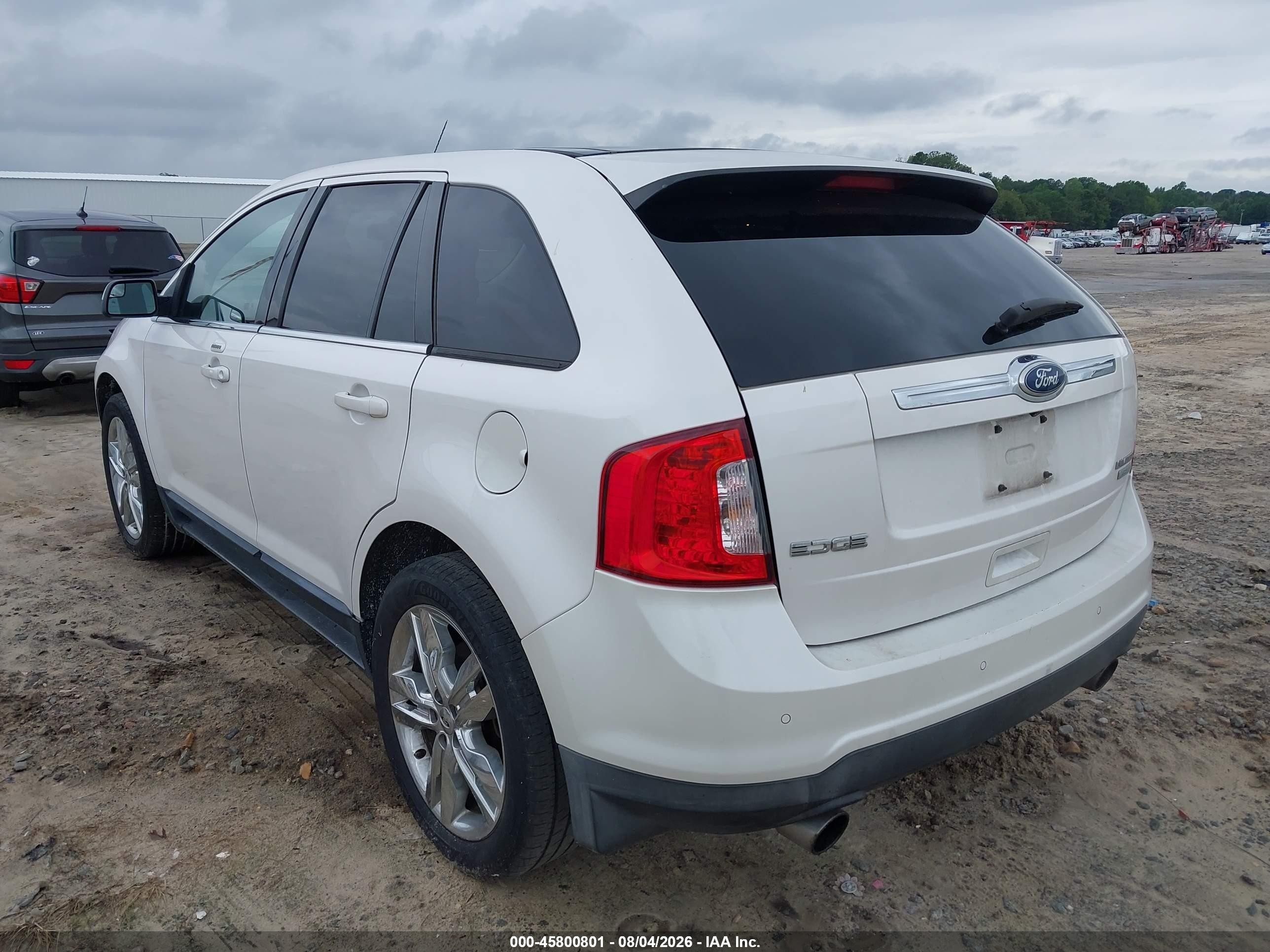 2012 Ford Edge Limited Белый vin: 2FMDK3K91CBA58660