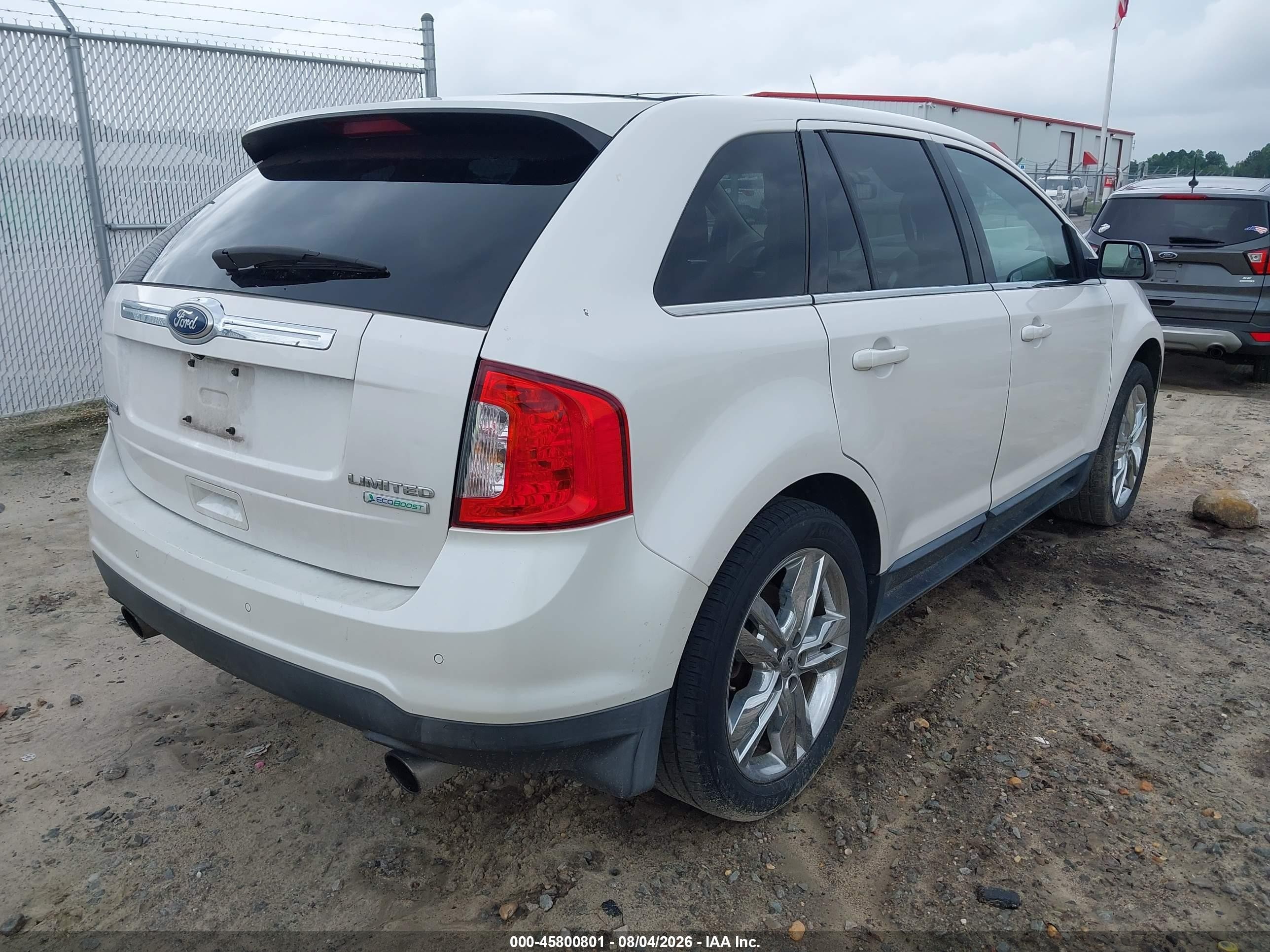 2012 Ford Edge Limited Белый vin: 2FMDK3K91CBA58660