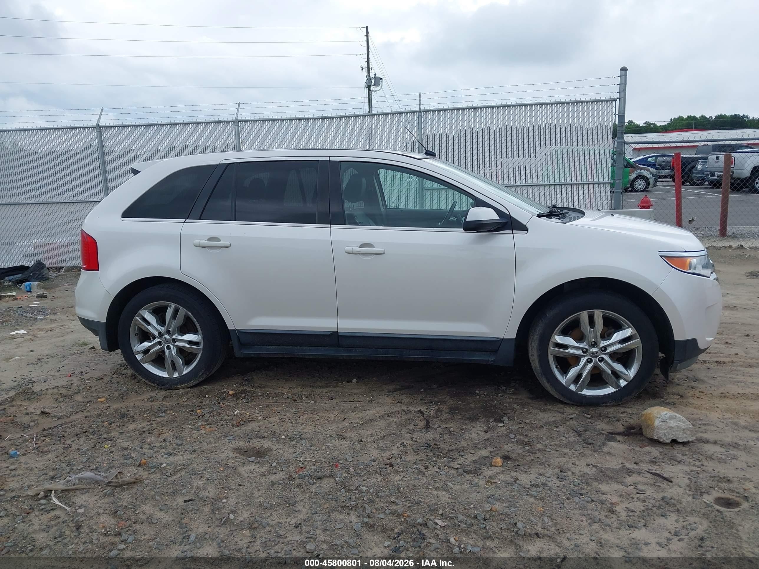 2012 Ford Edge Limited Белый vin: 2FMDK3K91CBA58660
