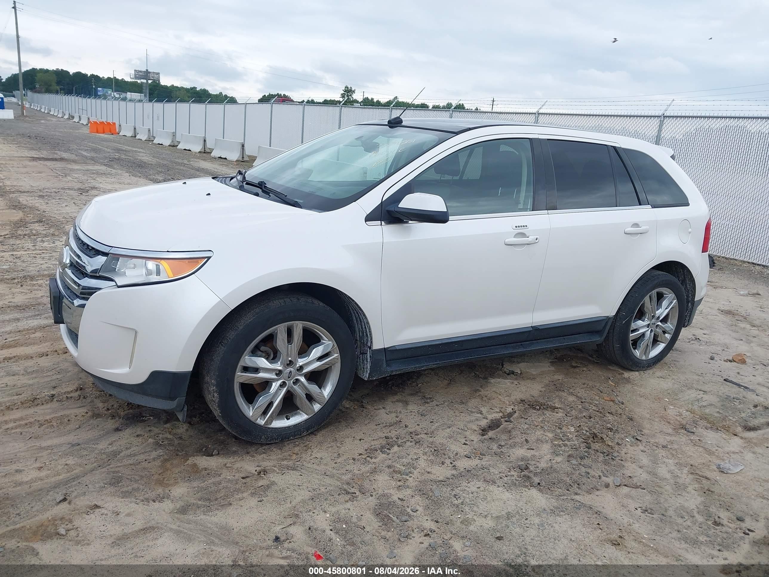 2012 Ford Edge Limited Белый vin: 2FMDK3K91CBA58660